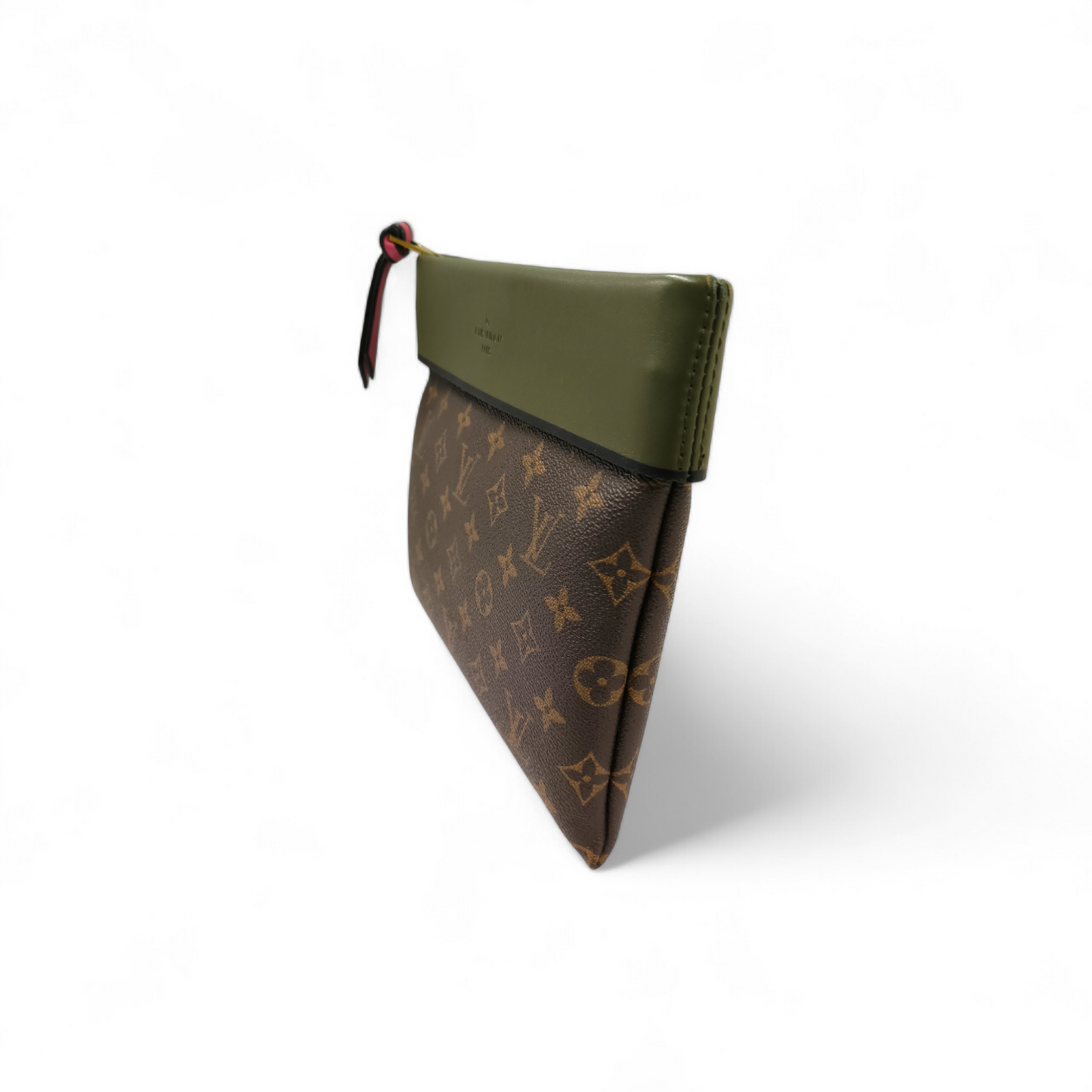 LOUIS VUITTON Clutch Bag Monogram Pochette Tuiler M64035 Brown CA0147 **Damage** Rank B