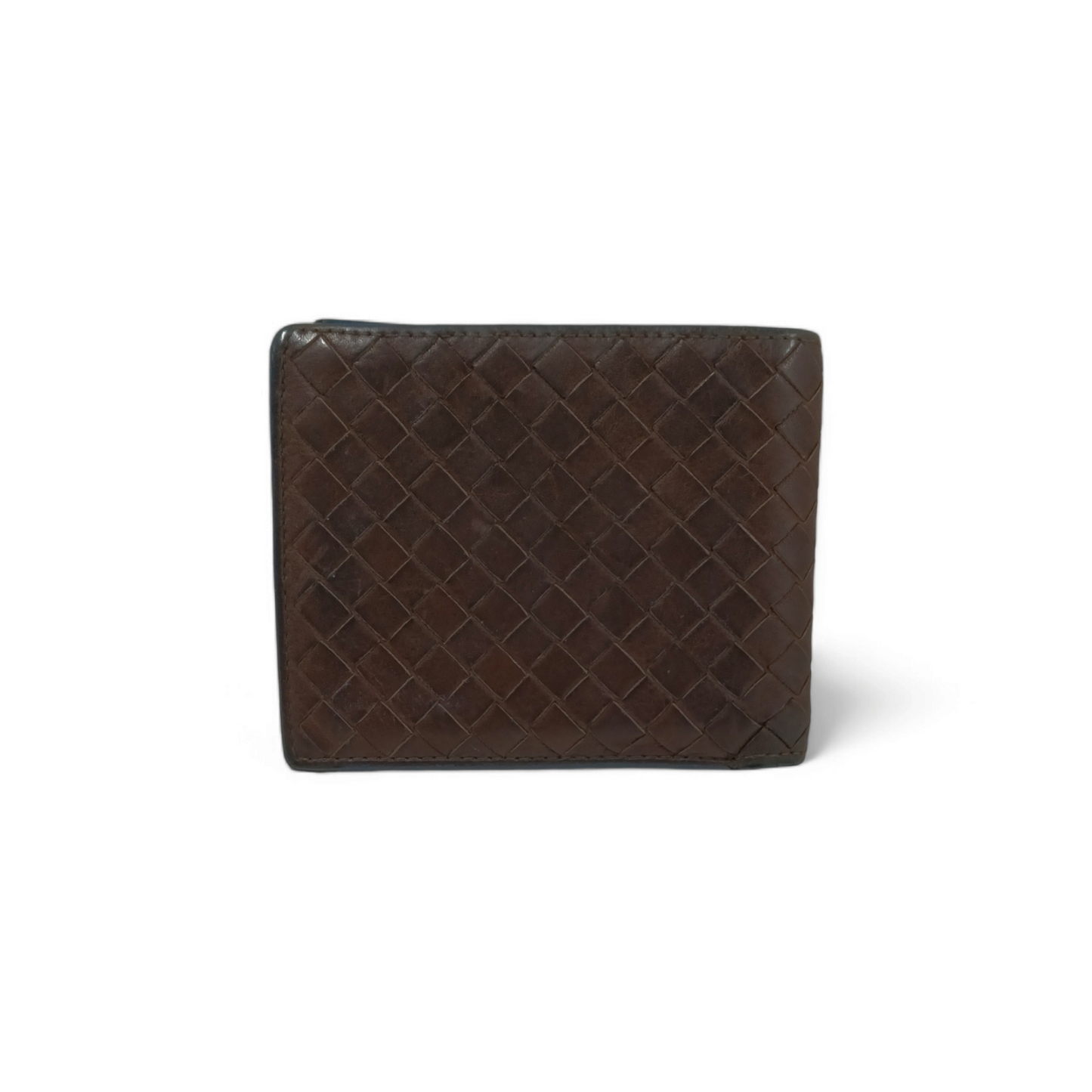 BOTTEGA VENETA Wallet Brown/Navy *Damage* Rank C