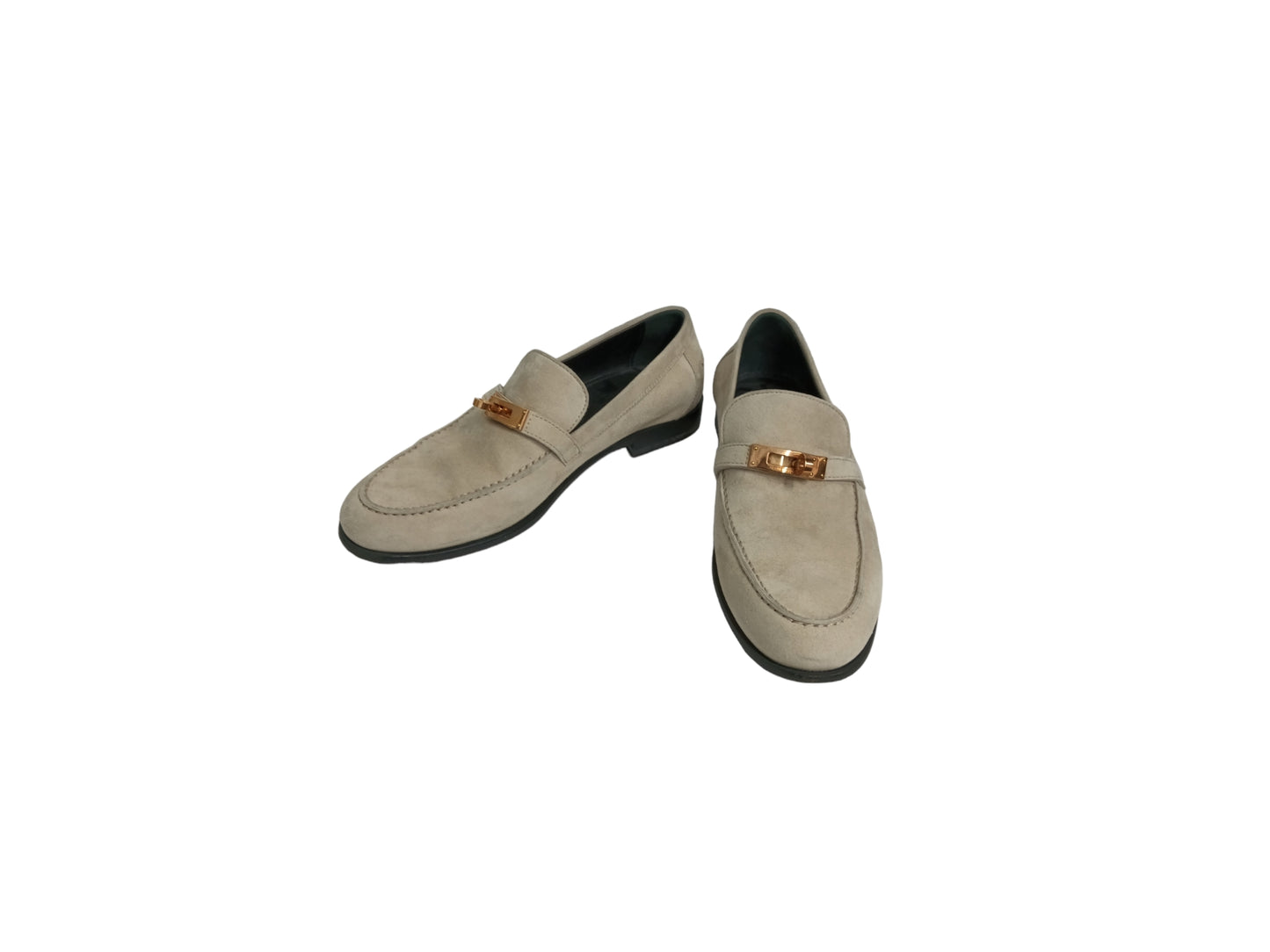 HERMES SHOES SIZE 37.5 LADY'S BEIGE CM212116Z103