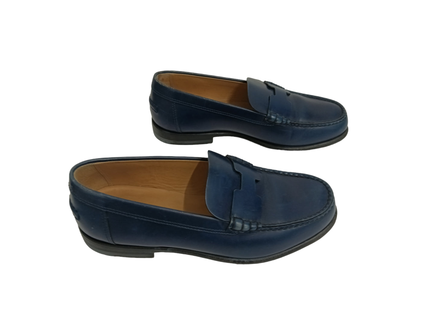 HERMES LOAFERS SIZE 35 LADY'S BLUE