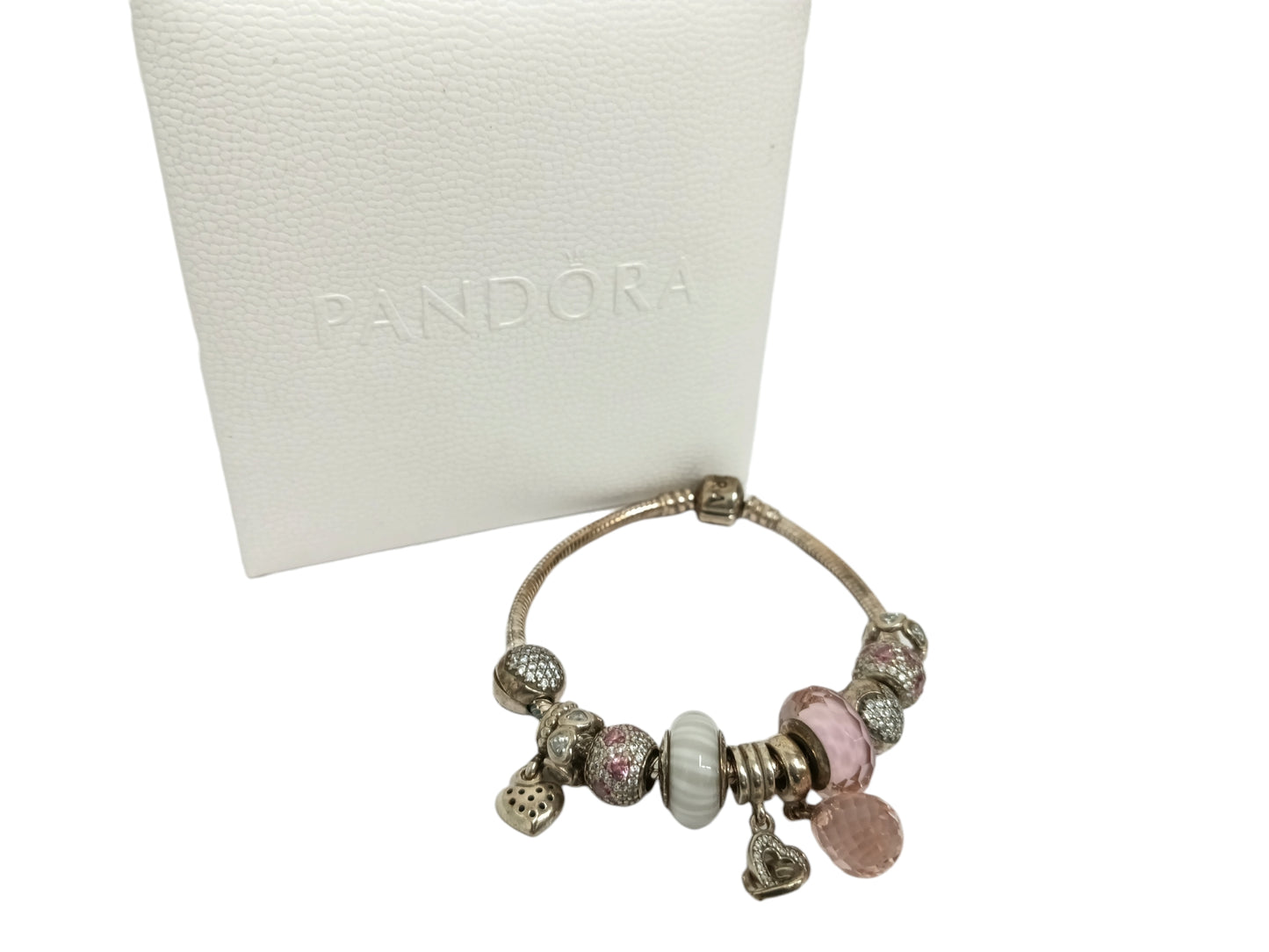 Bracelet Pandora 11 Charm Heart Pink 🩷