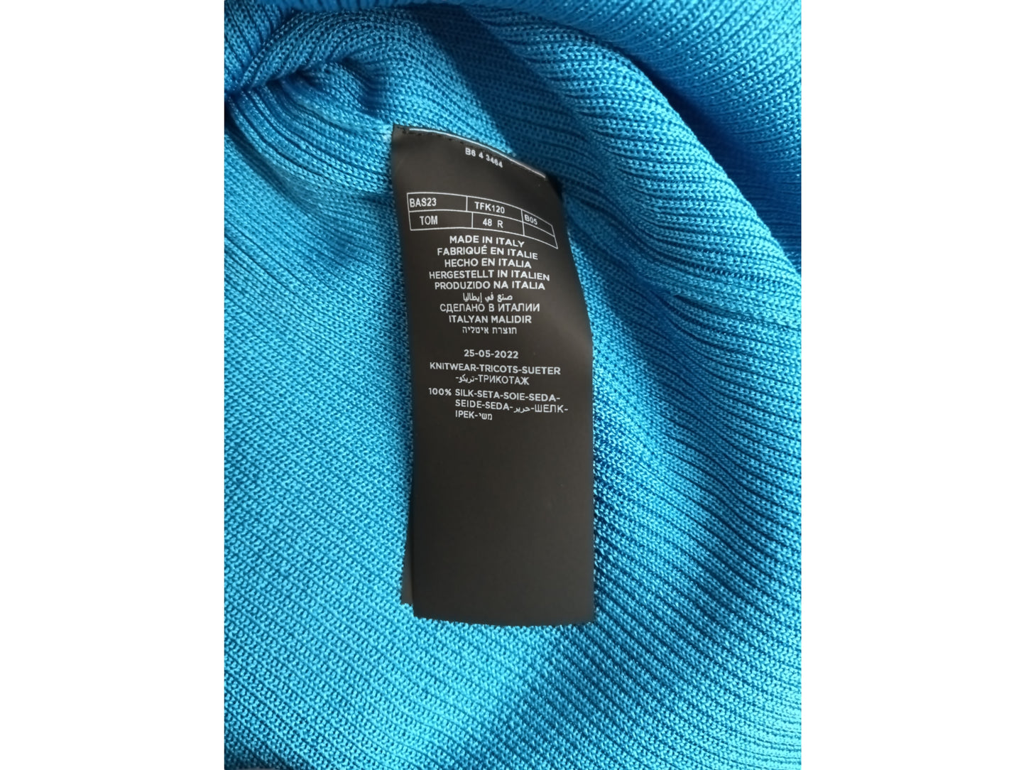 TOM FORD KNITWEAR SIZE 48 MENS BLUE TFK120