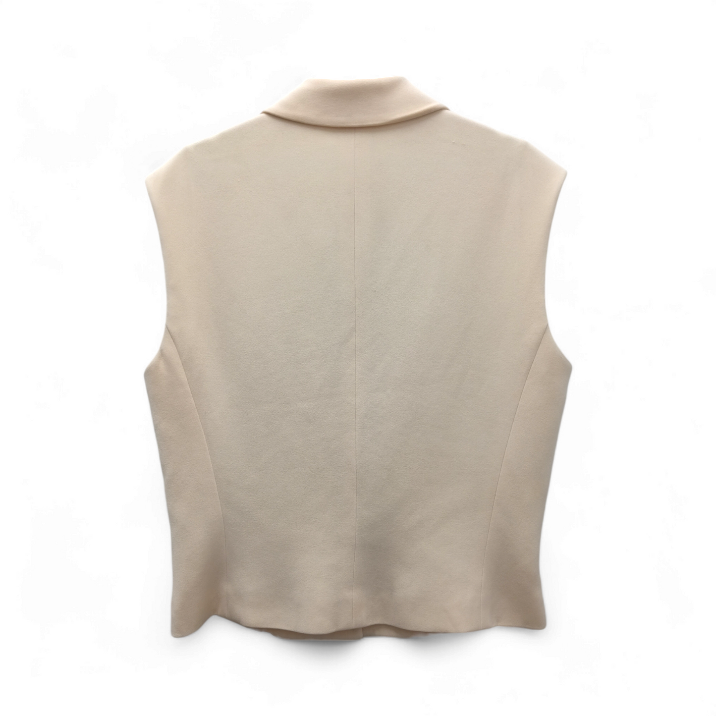 HERMES Vest Size 38 lady's Beige *Stain* Rank B