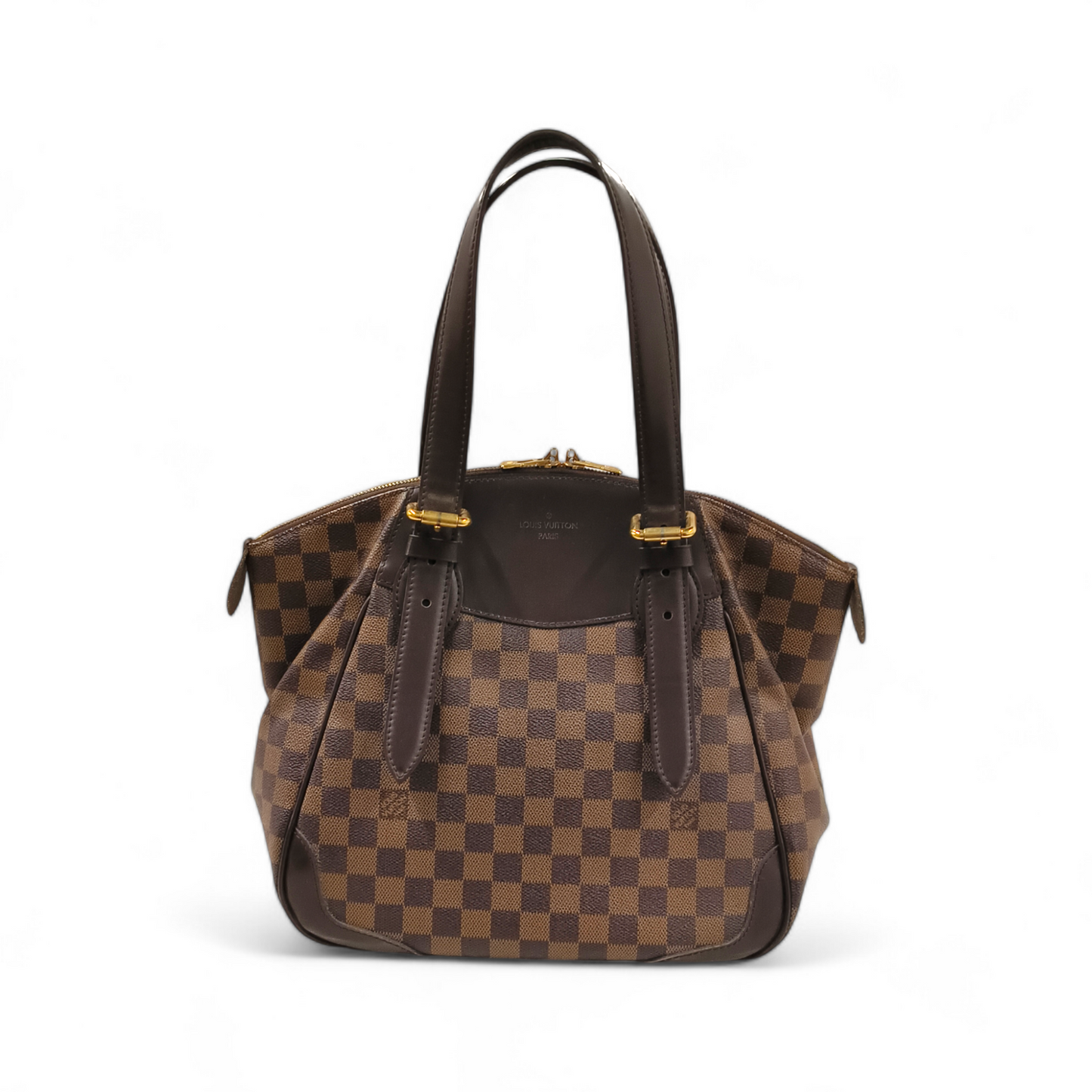 LOUIS VUITTON Handbag Damier Verona N41118 Brown VI4170 Rank B
