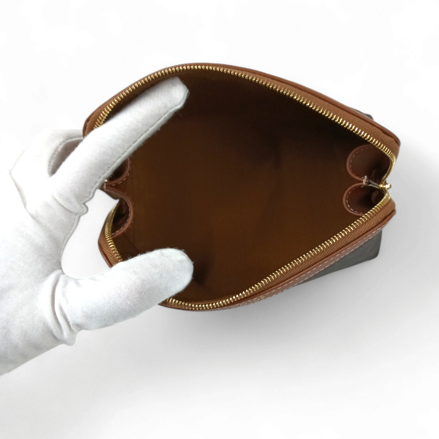 CELINE POUCH BROWN S CU 4242 RANK A