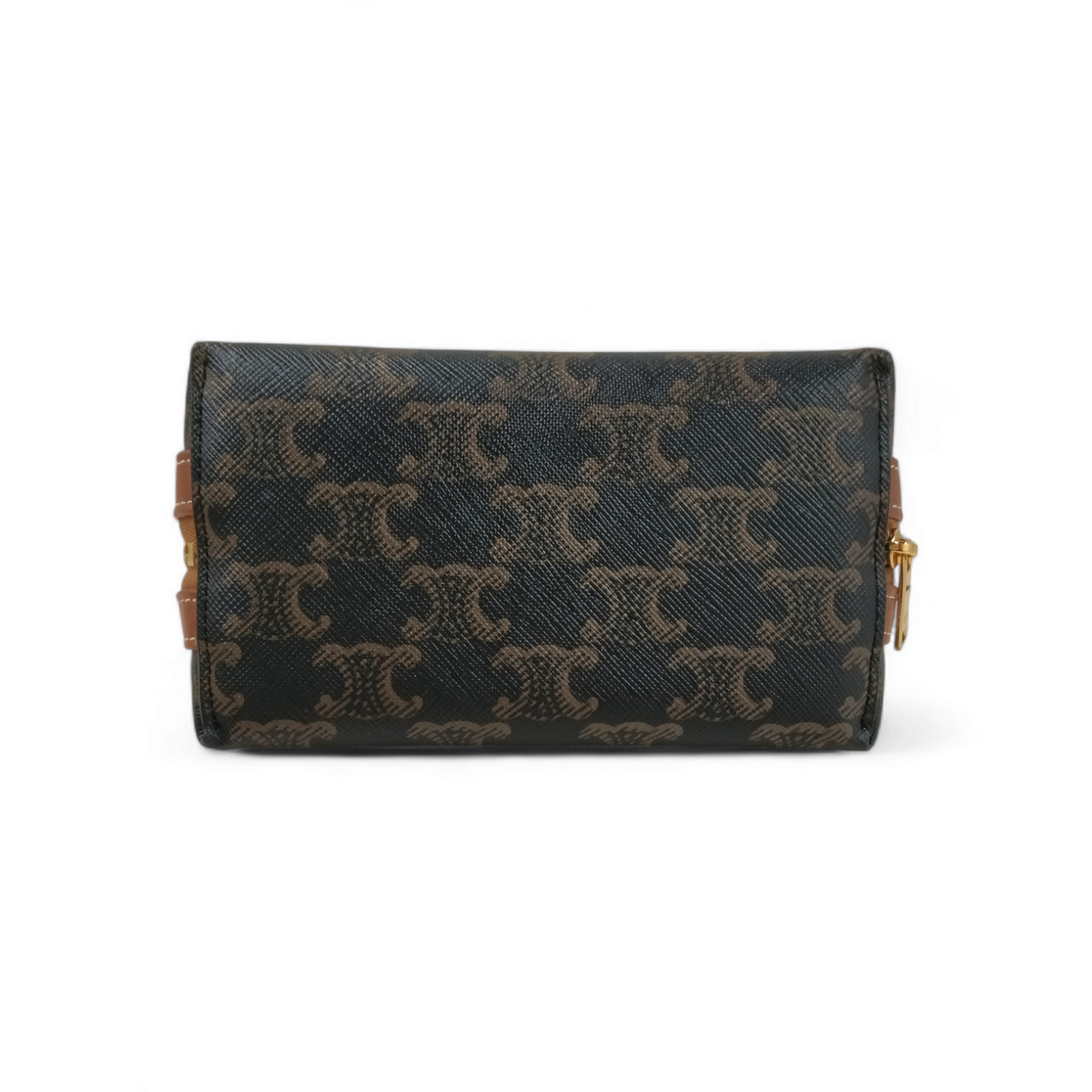 CELINE POUCH BROWN S CU 4242 RANK A