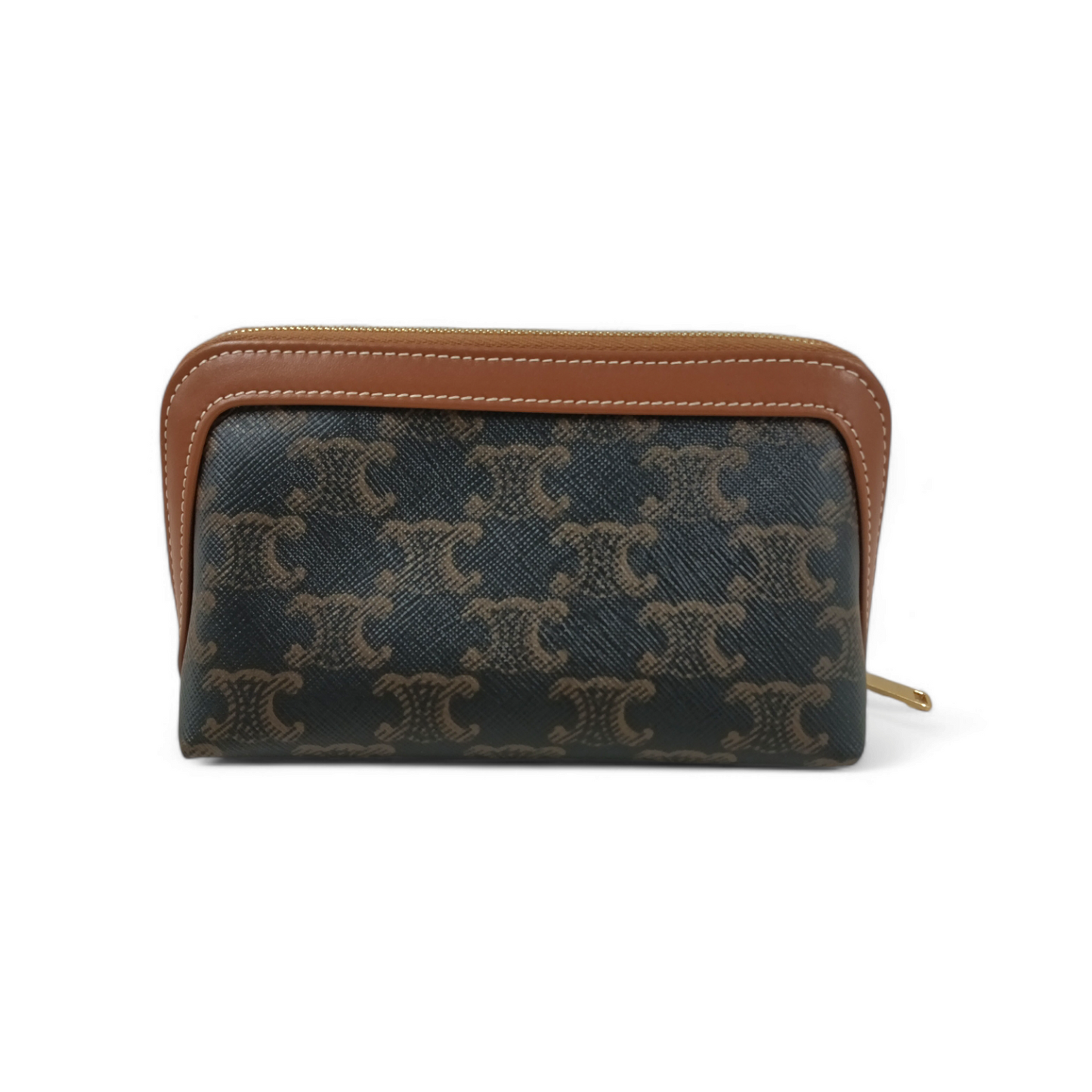CELINE POUCH BROWN S CU 4242 RANK A