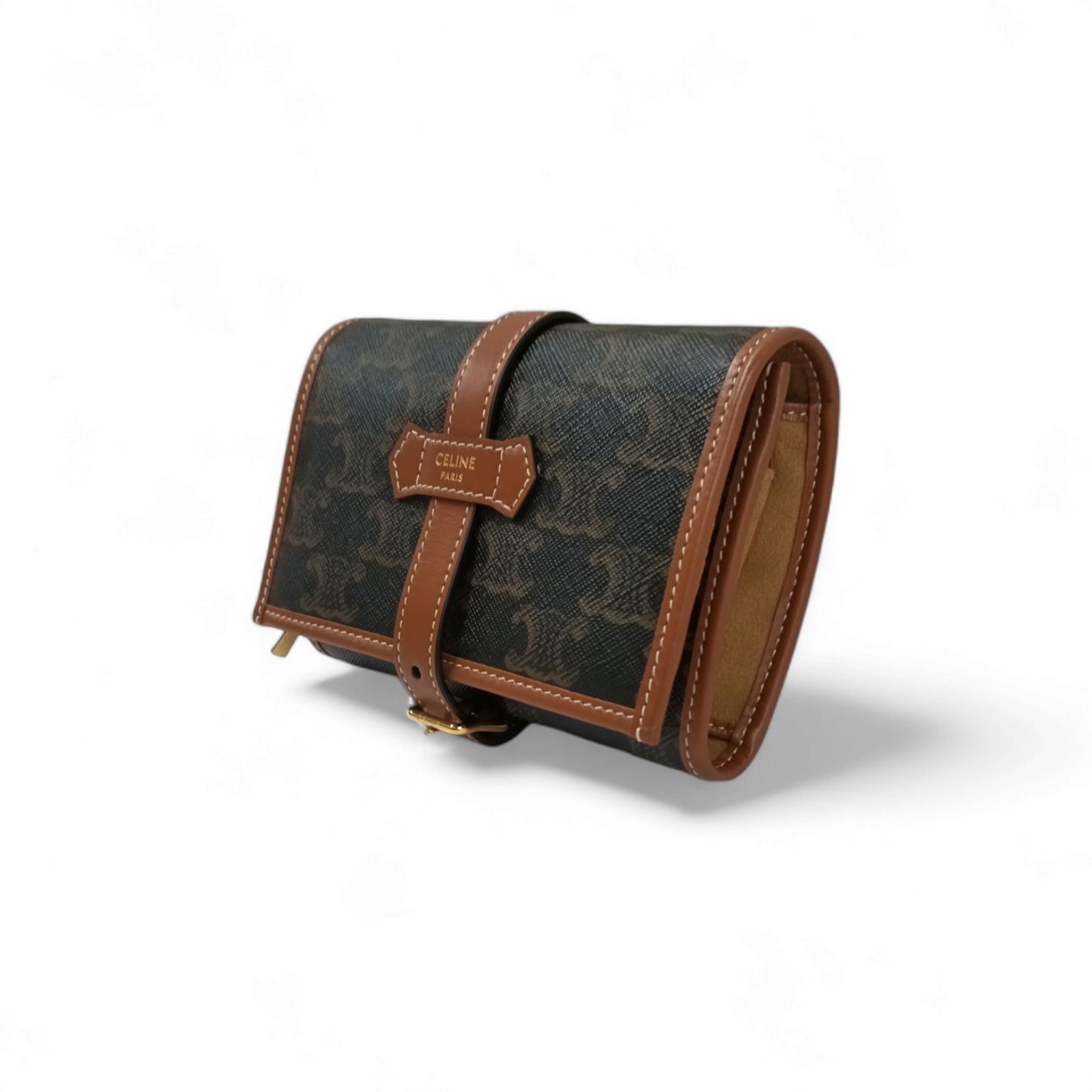 CELINE Wallet F-AB-1282 Brown Rank A