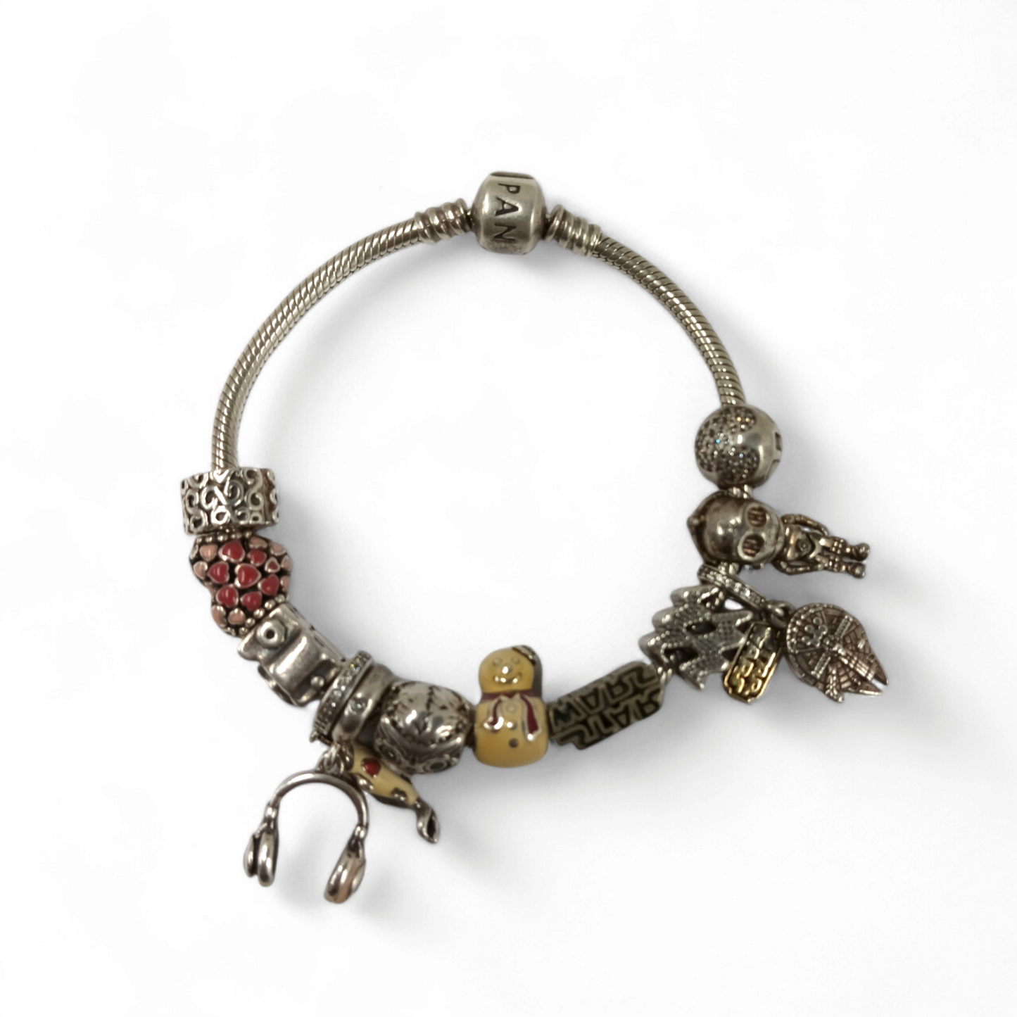 PANDORA Bracelet 12P **Stain** Rank B