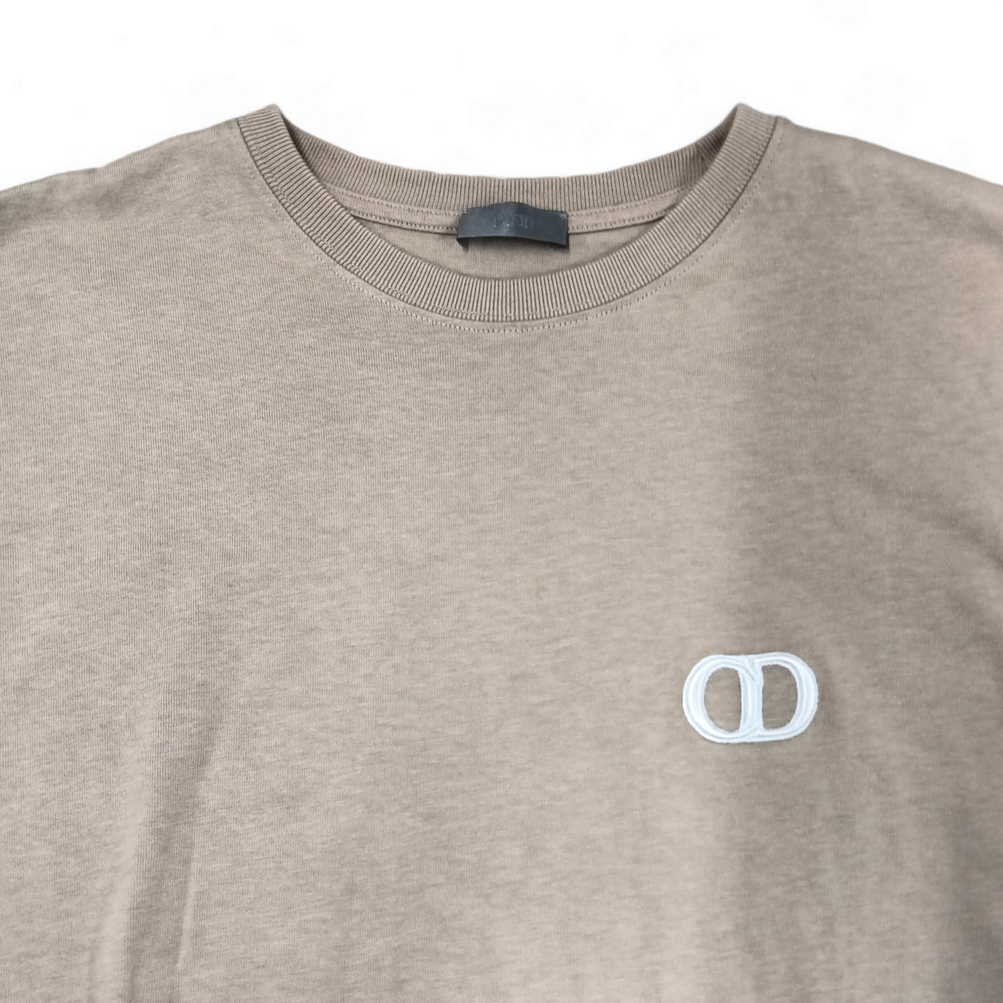 Christian Dior T-shirt Size L Mens Khaki 943J605A0554 Rank B