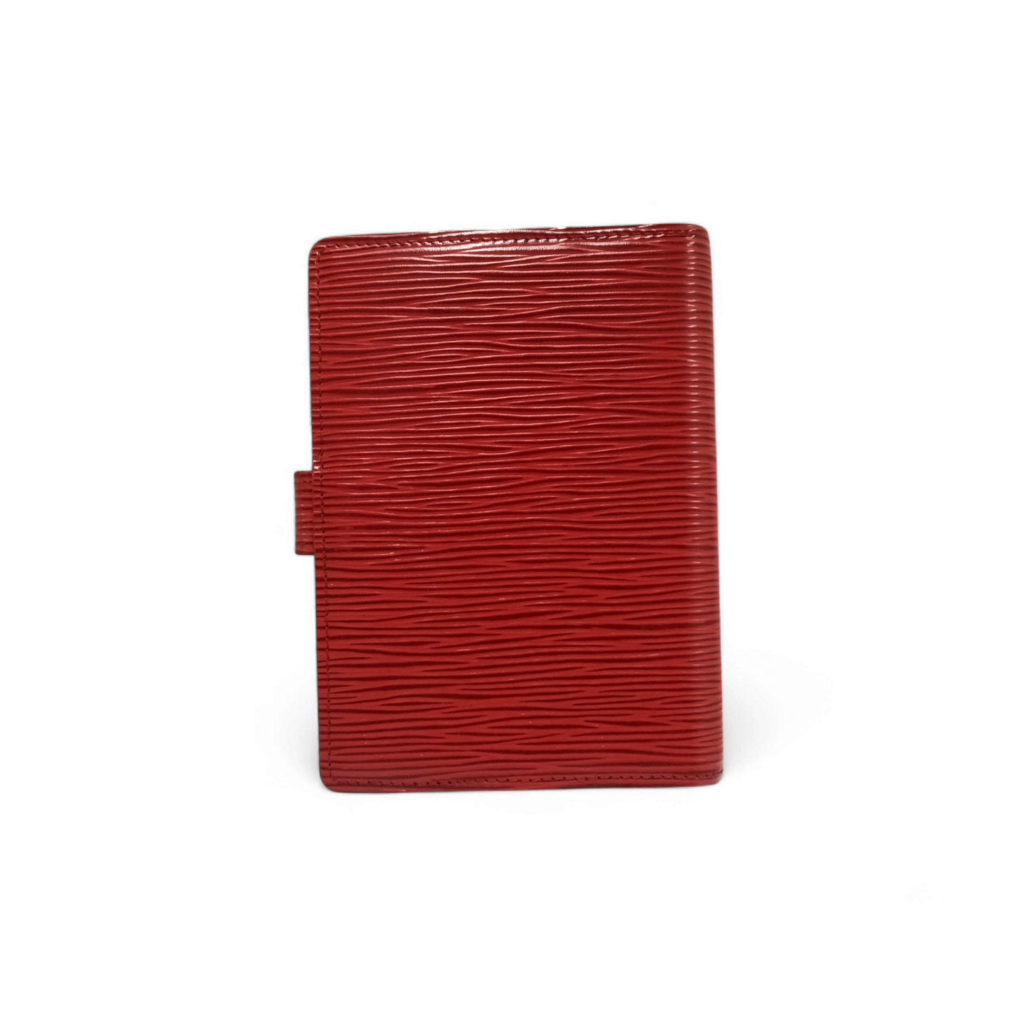 LOUIS VUITTON Note cover Red R20057 CA0994 *Repair* Rank B