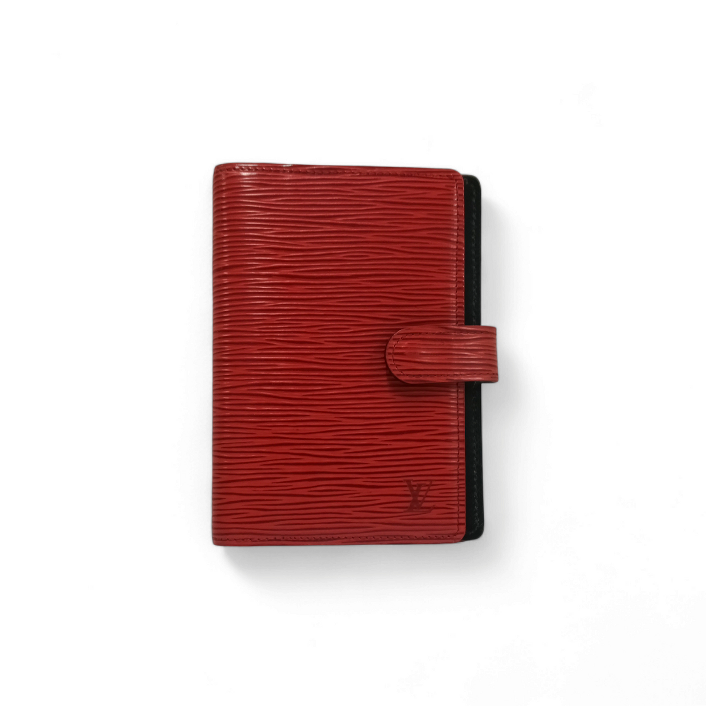 LOUIS VUITTON Note cover Red R20057 CA0994 *Repair* Rank B
