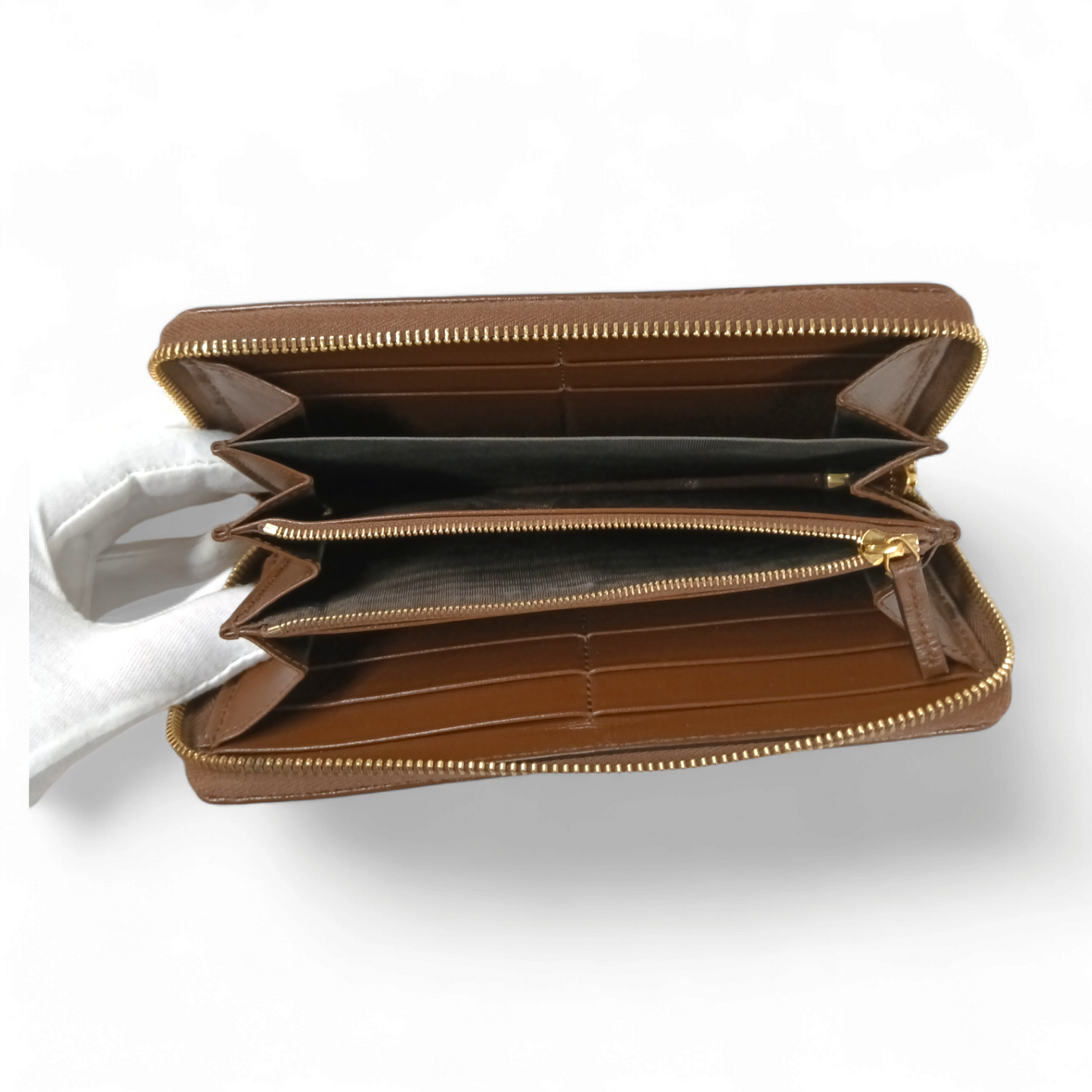 GUCCI Long Wallet 621889 493075 Damage Brown Rank AB