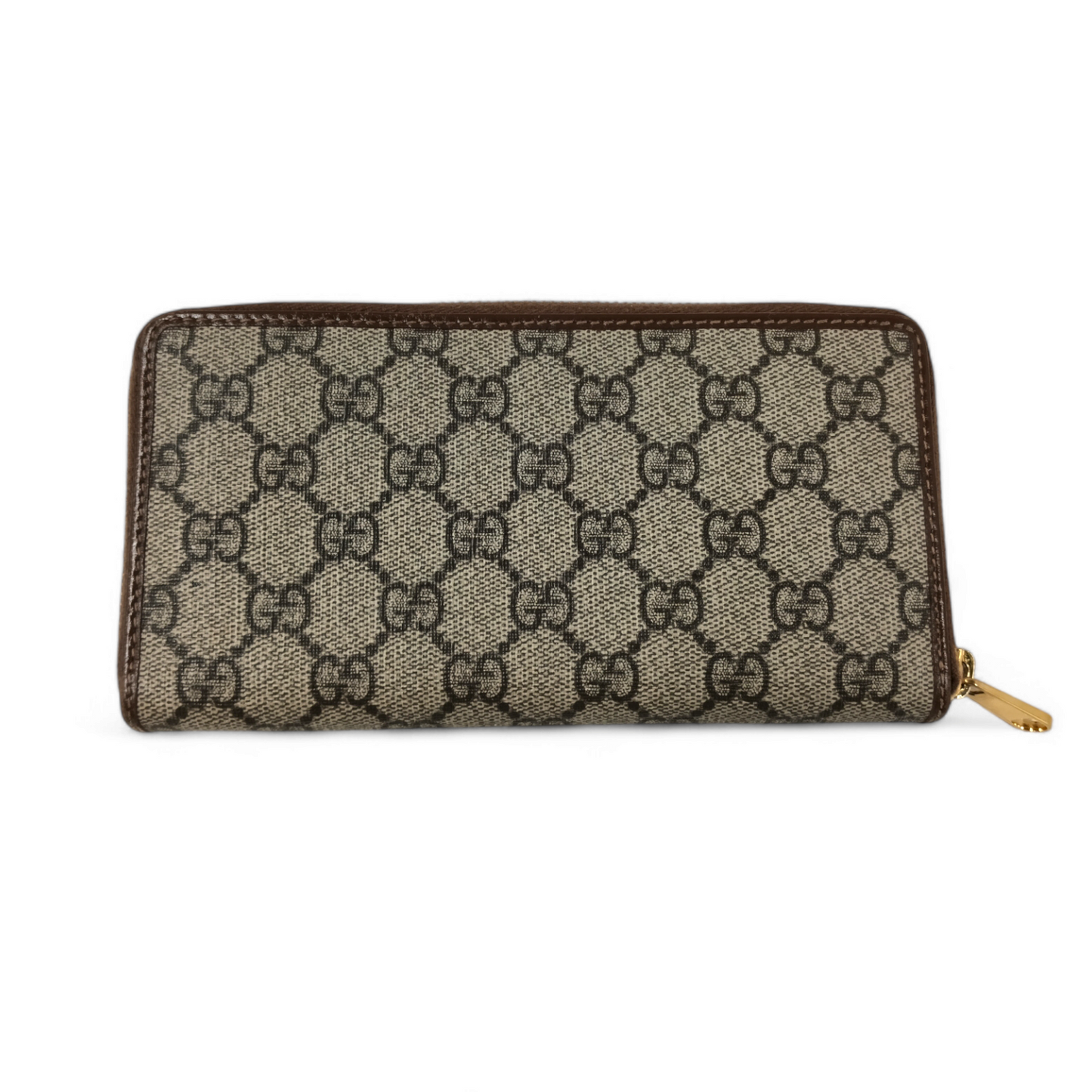 GUCCI Long Wallet 621889 493075 Damage Brown Rank AB