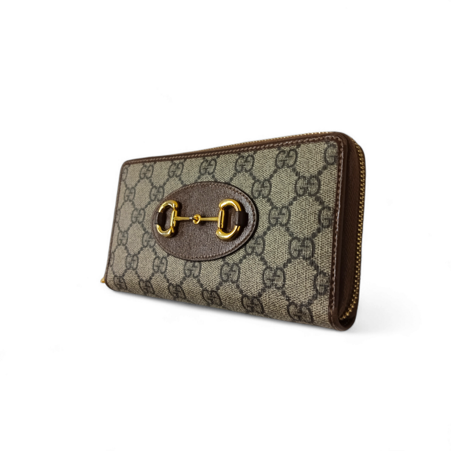 GUCCI Long Wallet 621889 493075 Damage Brown Rank AB