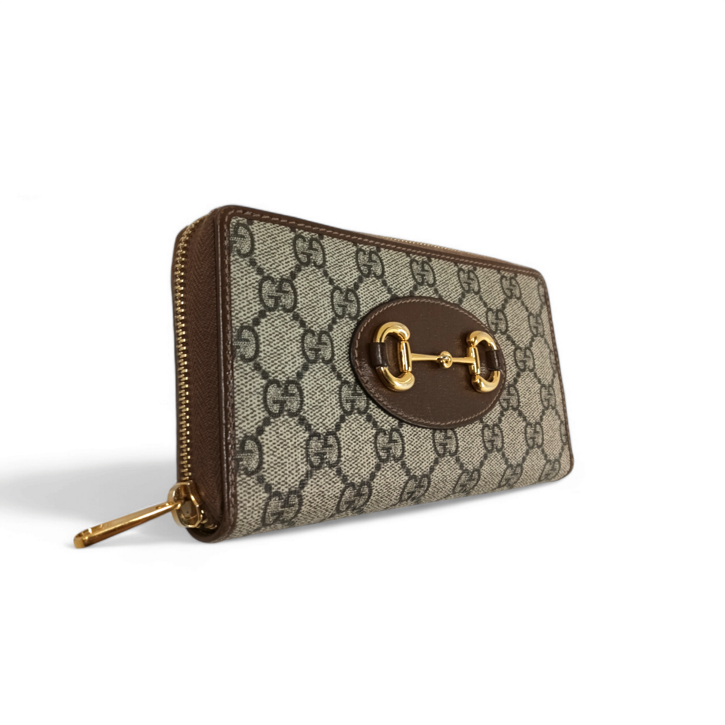 GUCCI Long Wallet 621889 493075 Damage Brown Rank AB