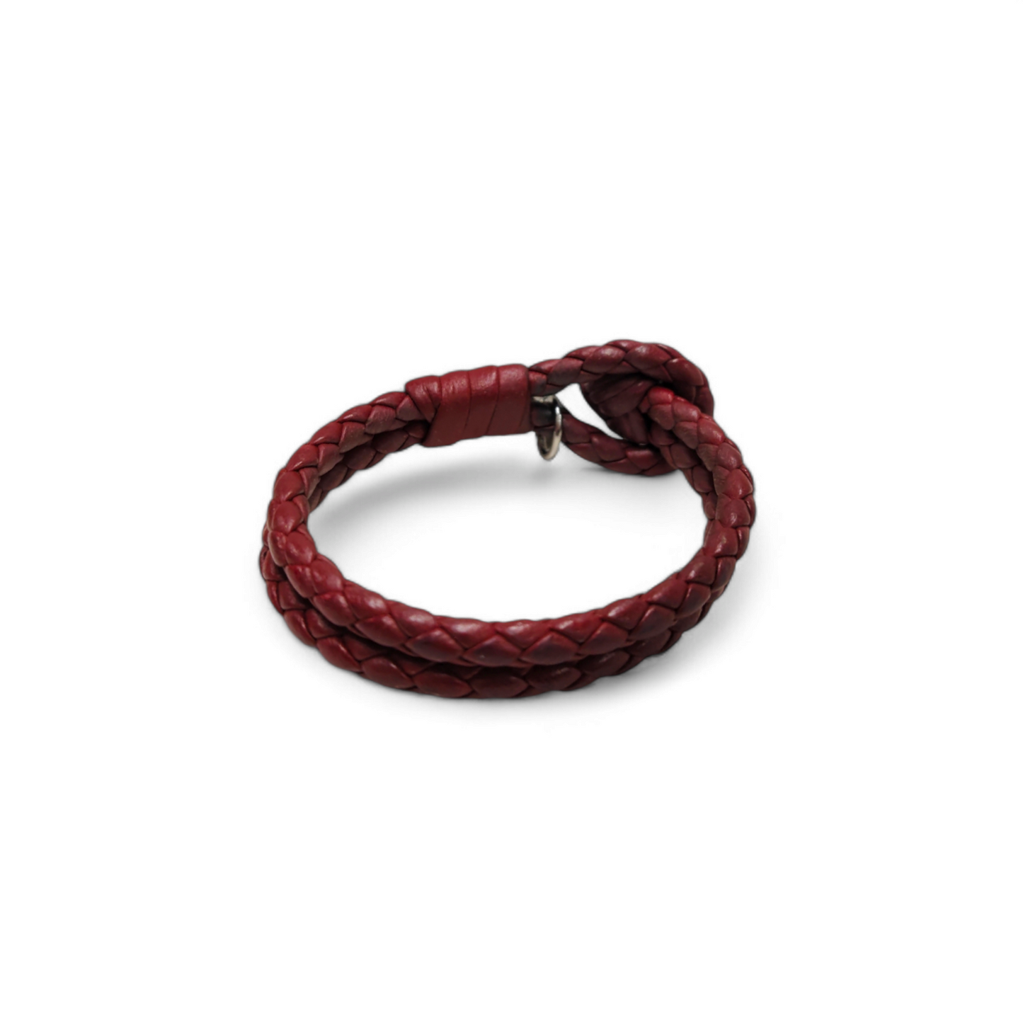 BOTTEGA VENETA Bracelet *Scratch* Bergundy Rank B