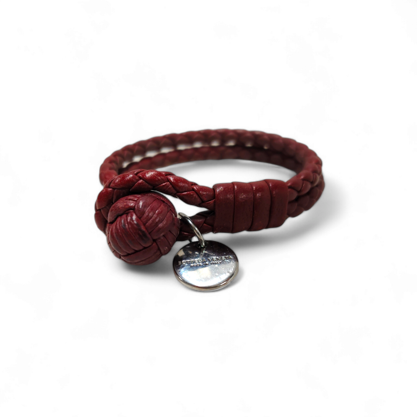 BOTTEGA VENETA Bracelet *Scratch* Bergundy Rank B