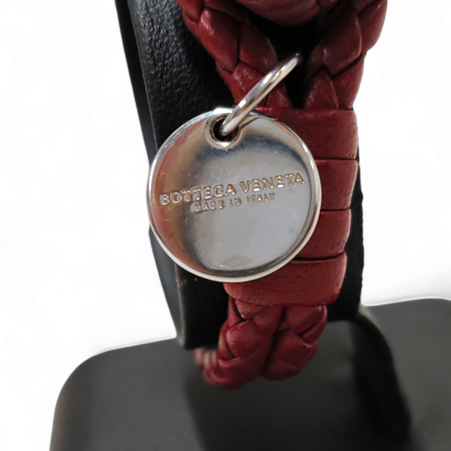 BOTTEGA VENETA Bracelet *Scratch* Bergundy Rank B