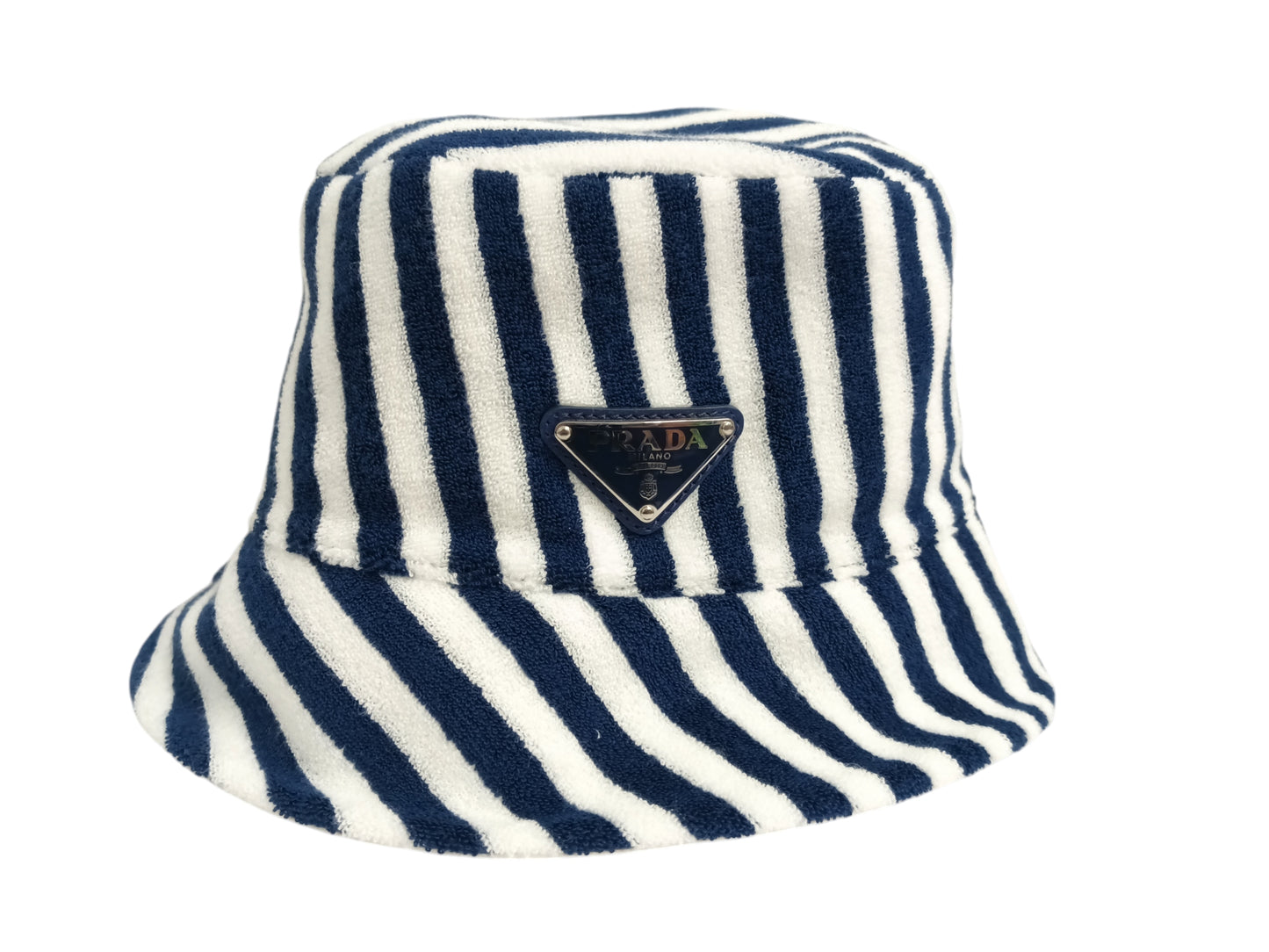 PRADA BUCKET HAT BLUE/WHITE 1HC137