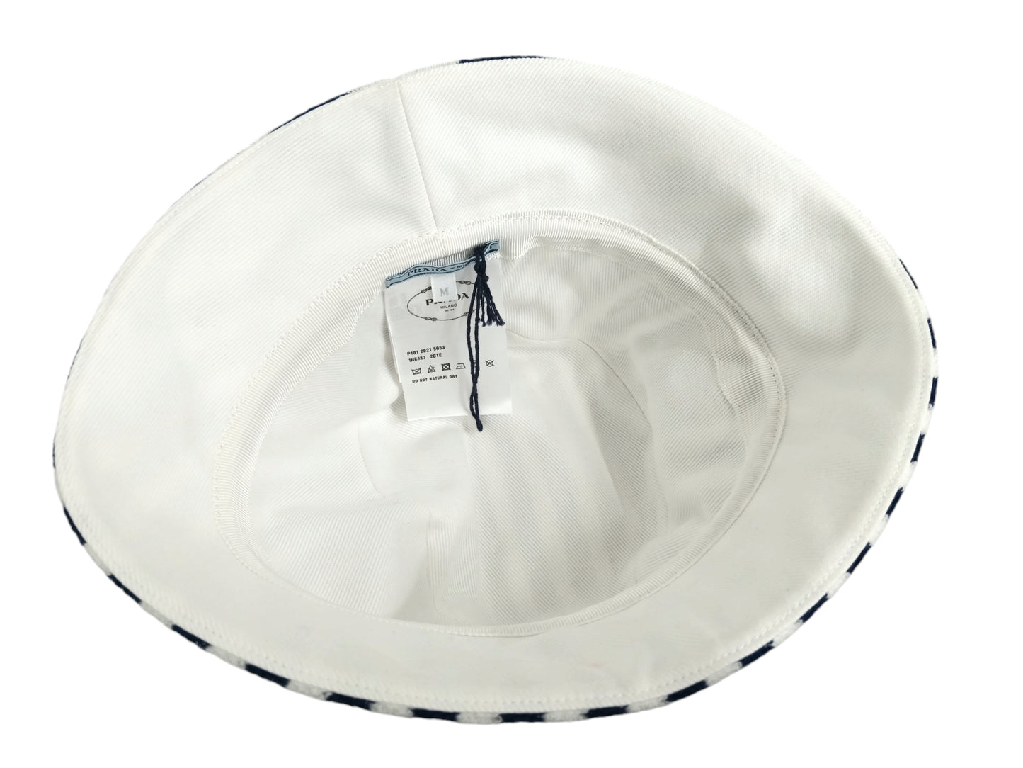 PRADA BUCKET HAT BLUE/WHITE 1HC137