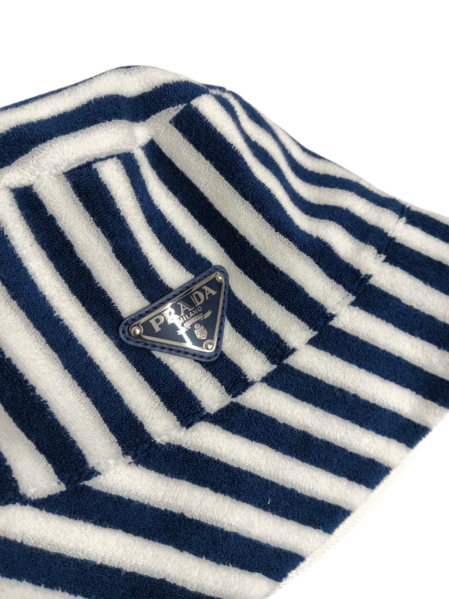 PRADA BUCKET HAT BLUE/WHITE 1HC137