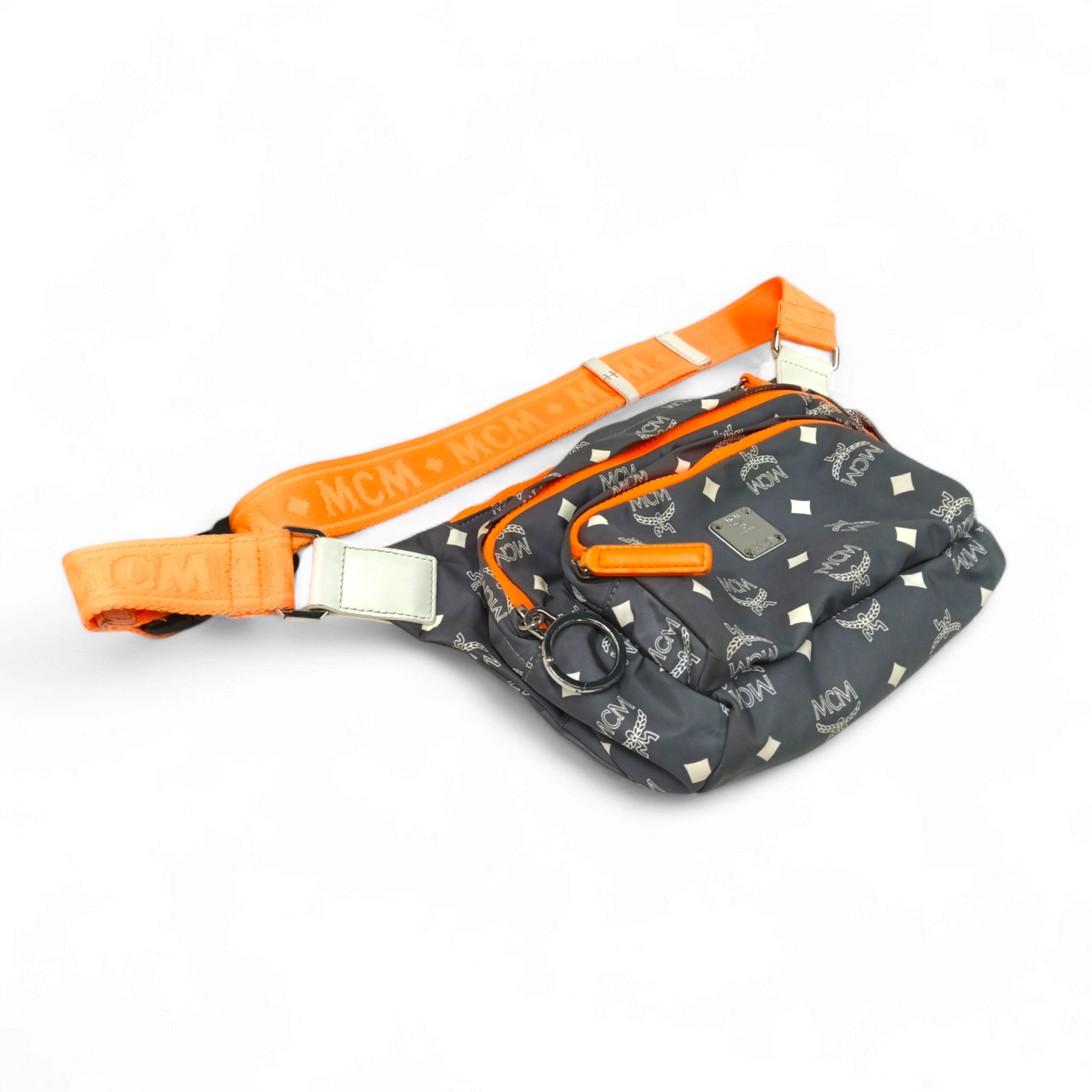 MCM Body Bag MUZ9SRA07FG001 Gray And Orange Rank B