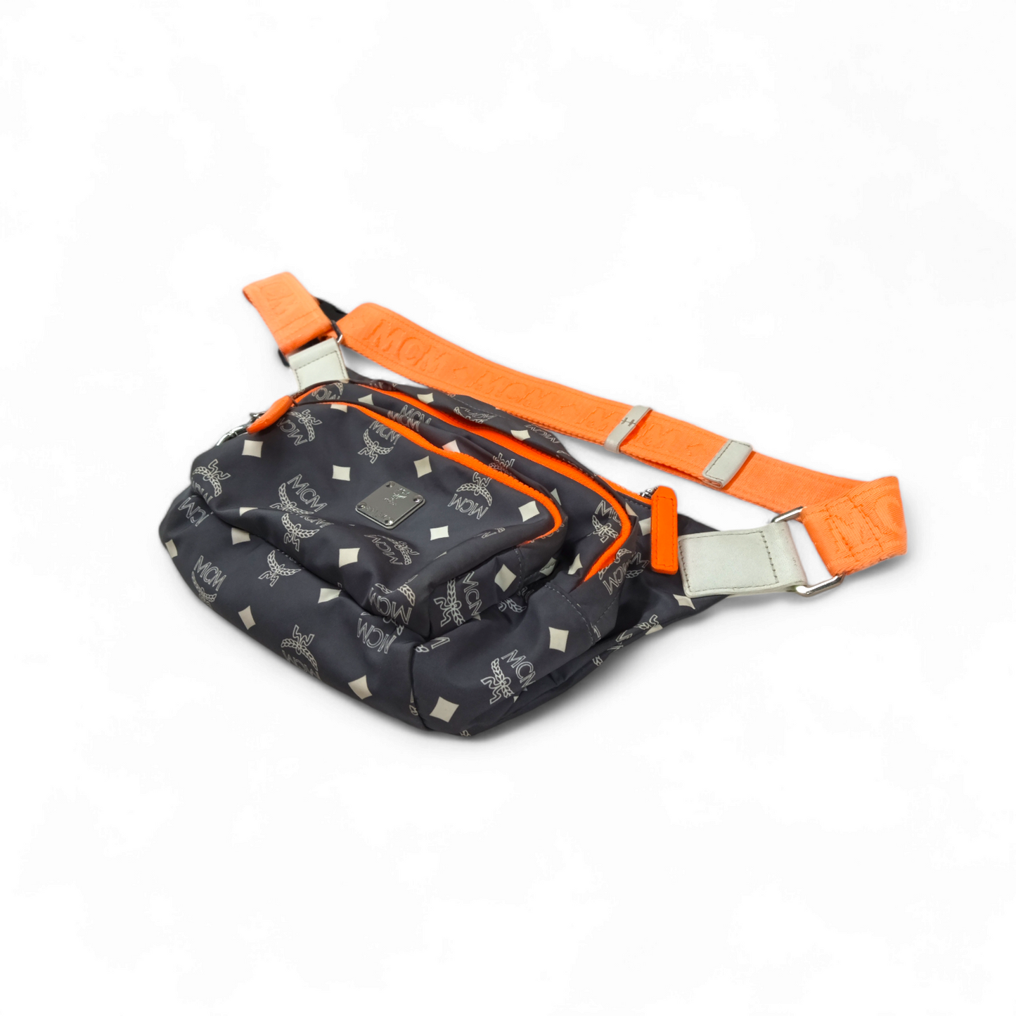 MCM Body Bag MUZ9SRA07FG001 Gray And Orange Rank B