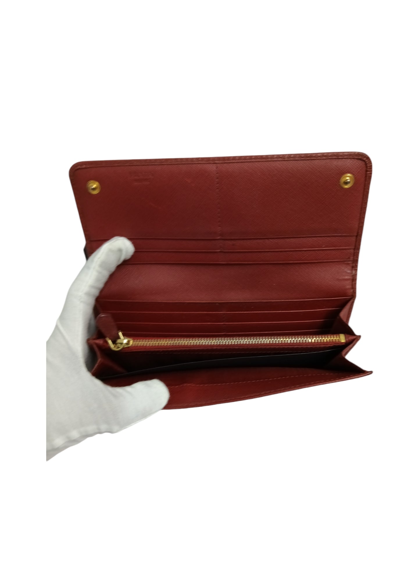 PRADA WALLET 1M1132 RAD DAMAGE/STAIN RANK(C)