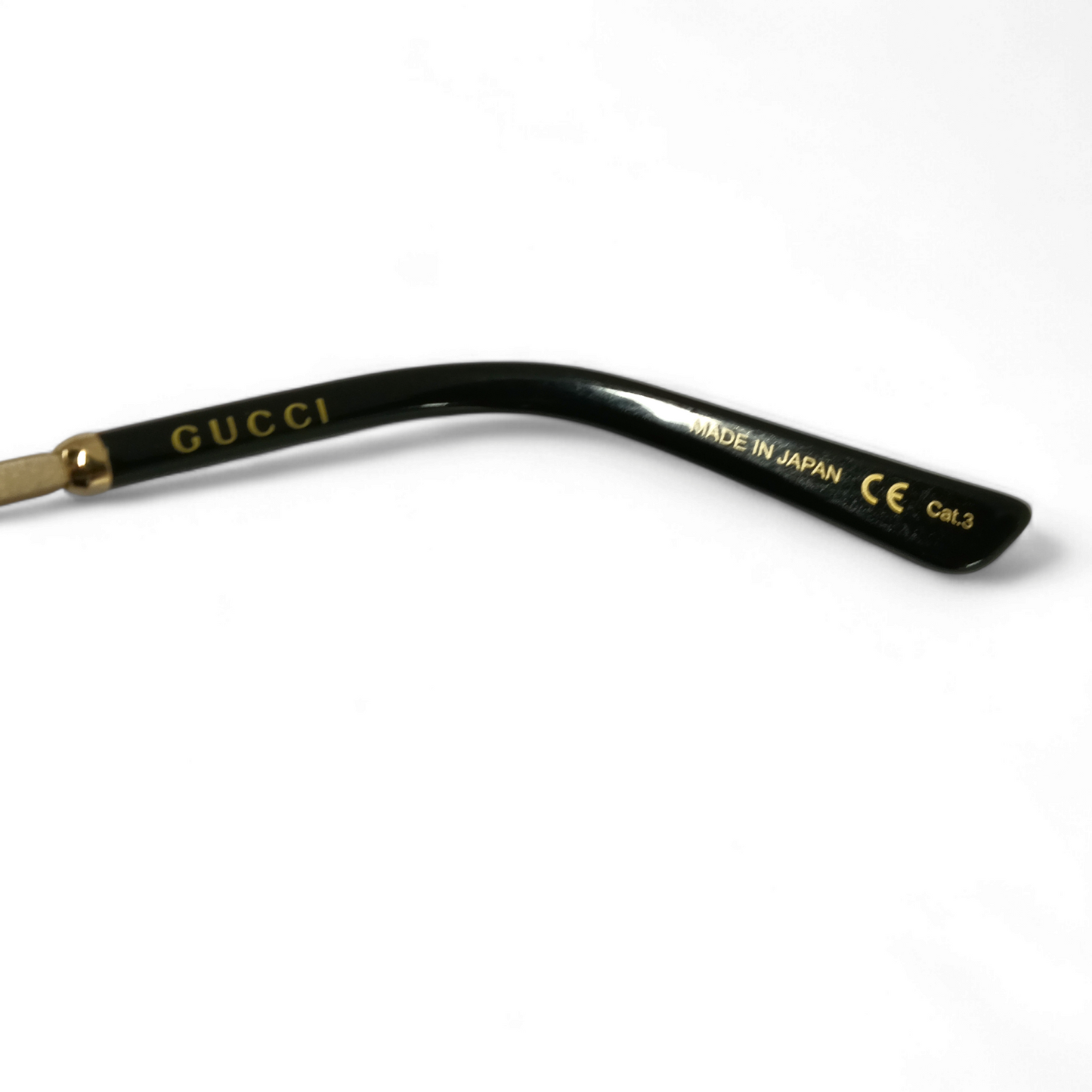 GUCCI Sunglasses GG0074SK Gold/Black Rank B