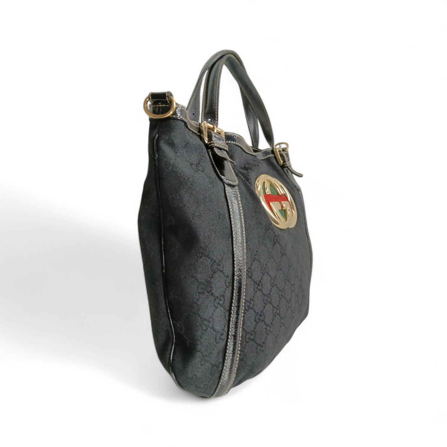 GUCCI 2 WAY BAG 162886 0492783 Black Rank B