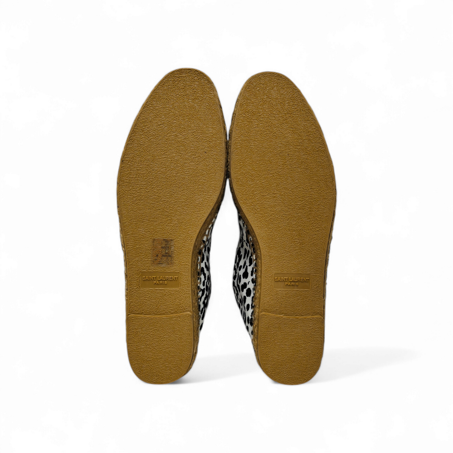 Saint Laurent Paris Espadrille Size 42.5 Mens White/Black CN 605951 *Stain* Rank B