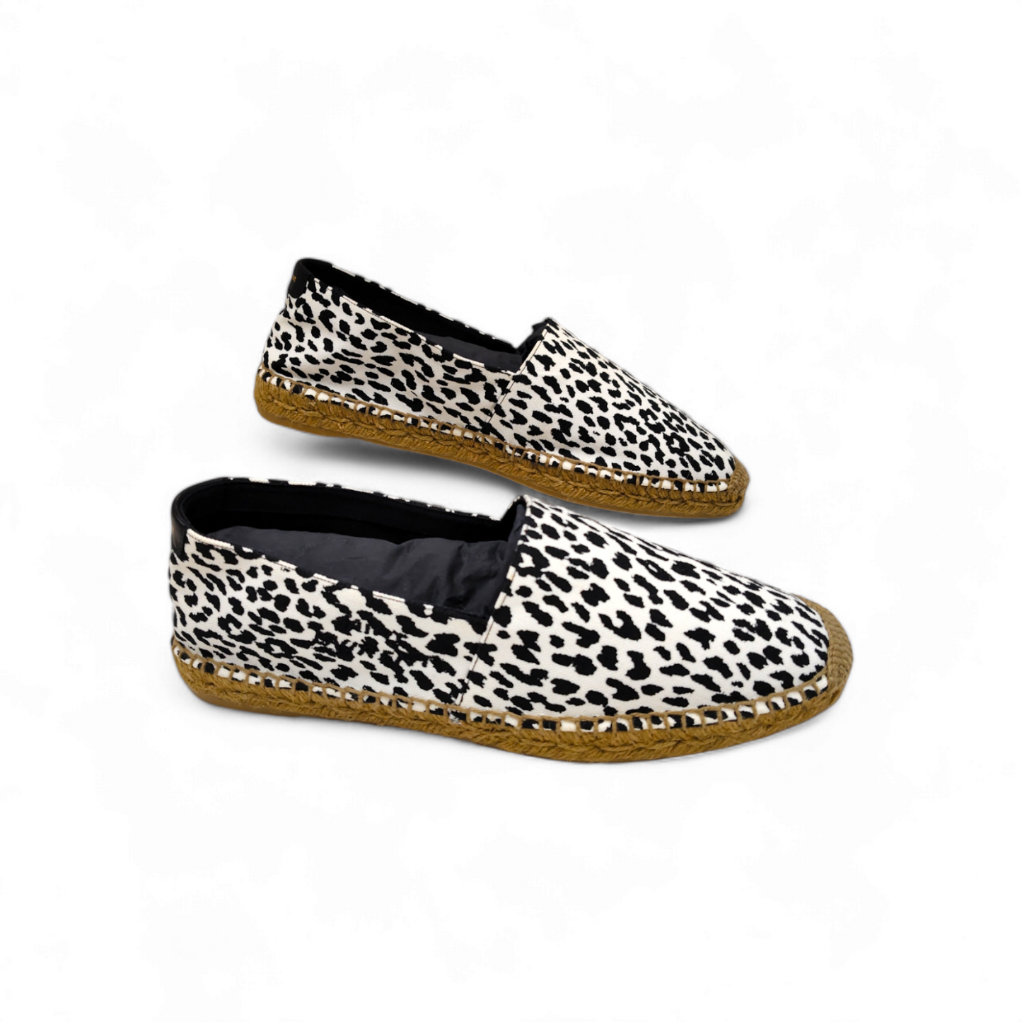 Saint Laurent Paris Espadrille Size 42.5 Mens White/Black CN 605951 *Stain* Rank B