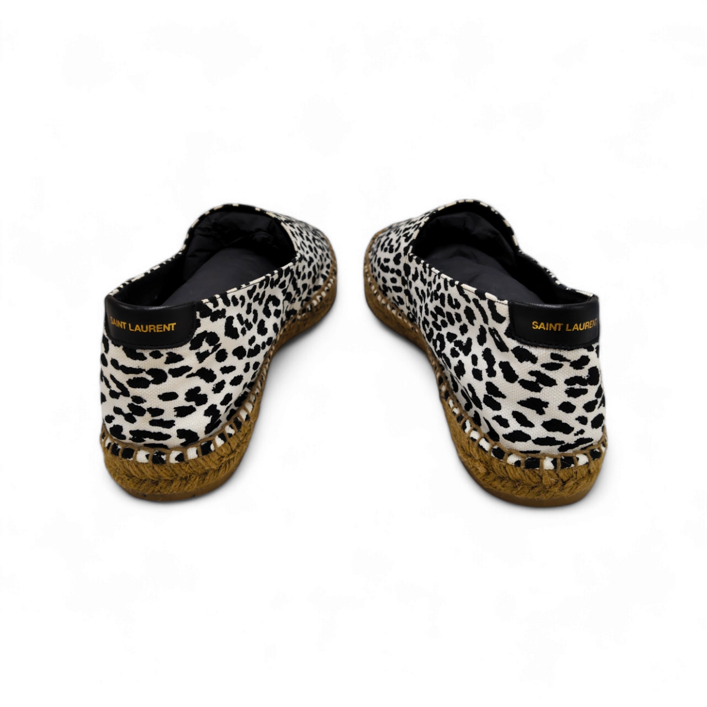 Saint Laurent Paris Espadrille Size 42.5 Mens White/Black CN 605951 *Stain* Rank B