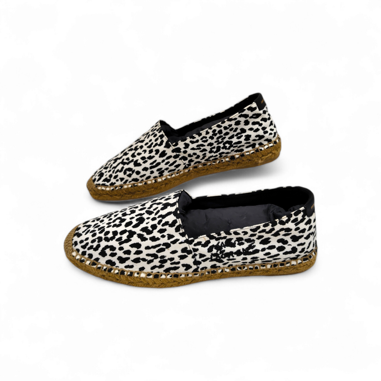 Saint Laurent Paris Espadrille Size 42.5 Mens White/Black CN 605951 *Stain* Rank B
