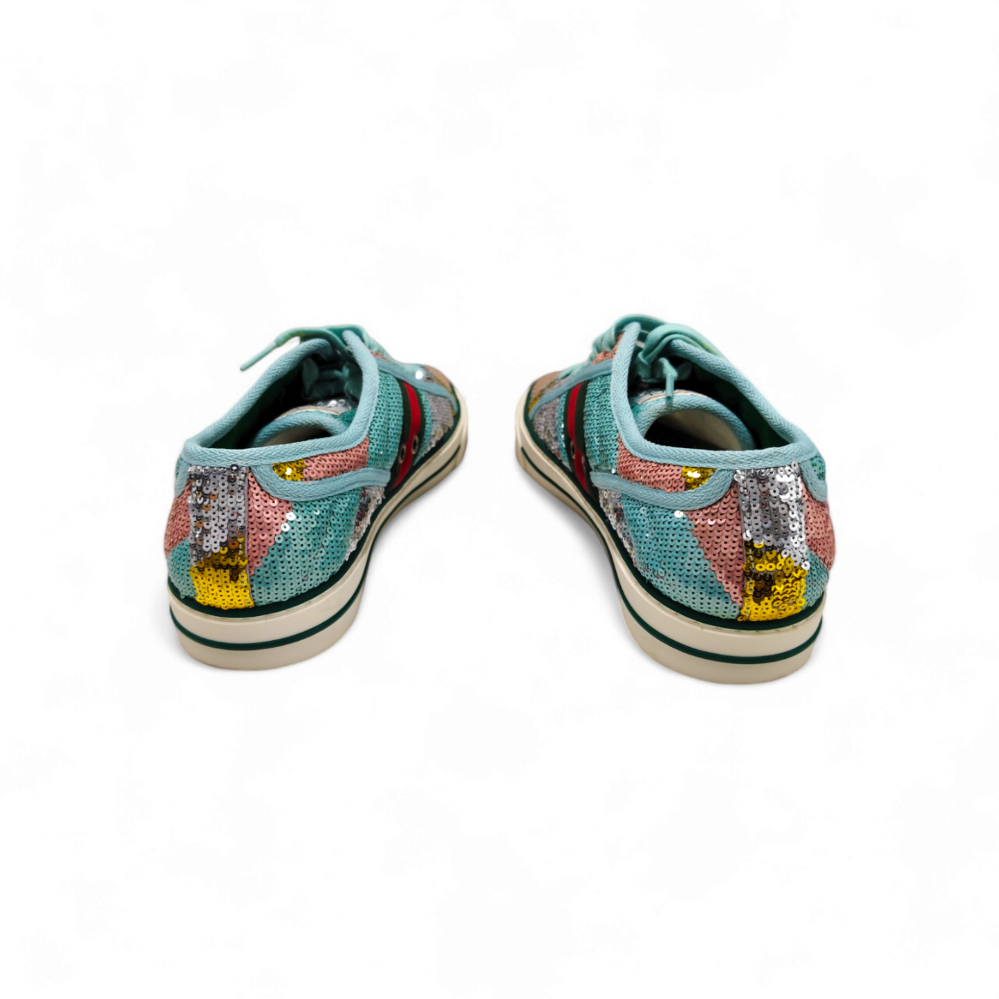 GUCCI Shoes Size 40 Lady's Multi Color TENNES 1977 spangle Rank A
