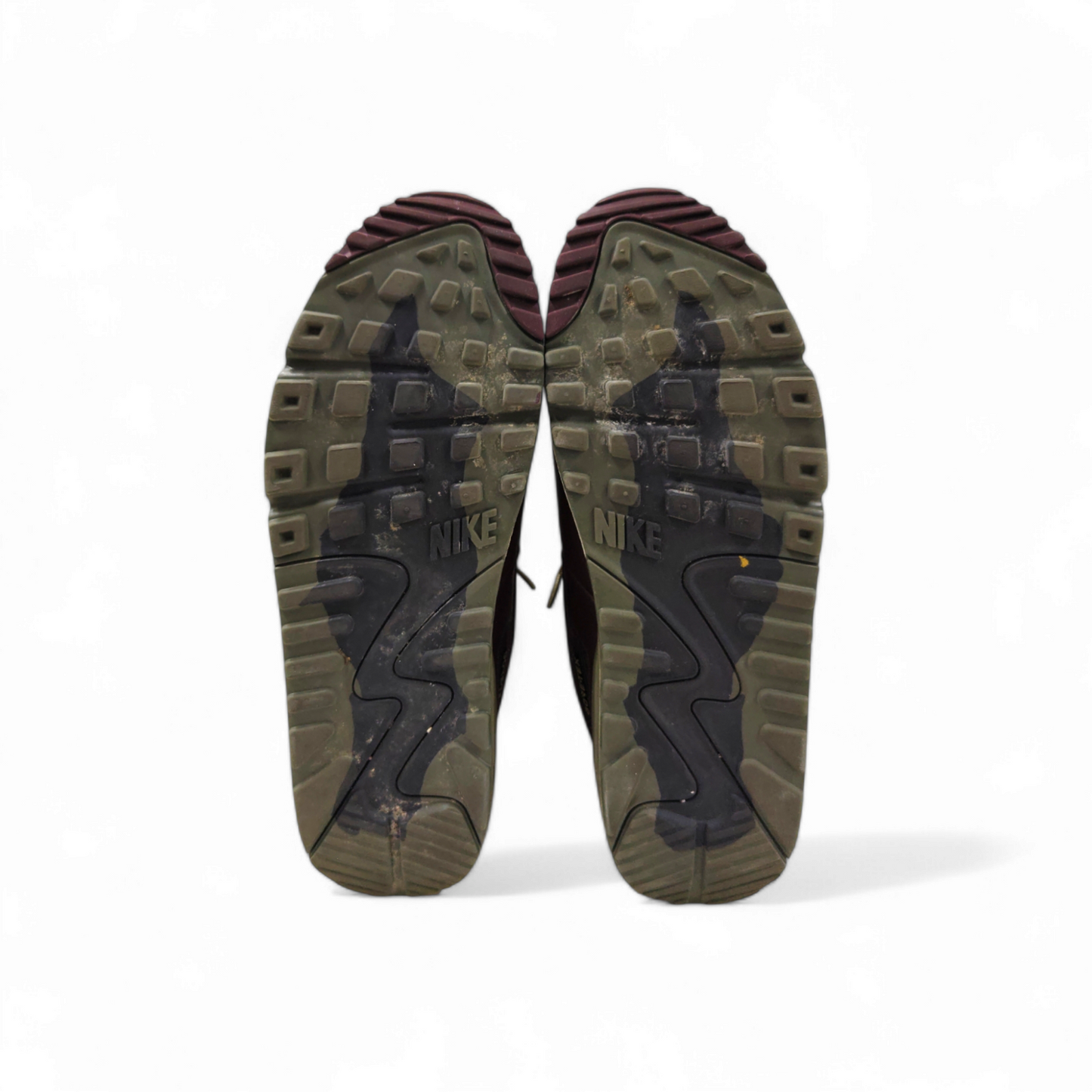 NIKE Sneaker Size 44.5 Mens Green Red Rank B