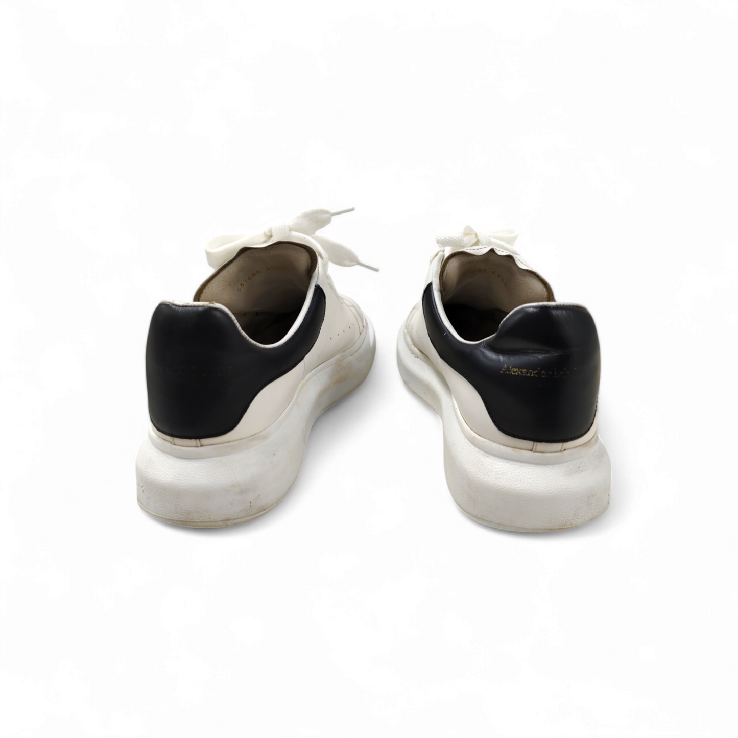 ALEXANDER McQUEEN Sneaker Size 42 1/2 Mens White/Black Rank BC