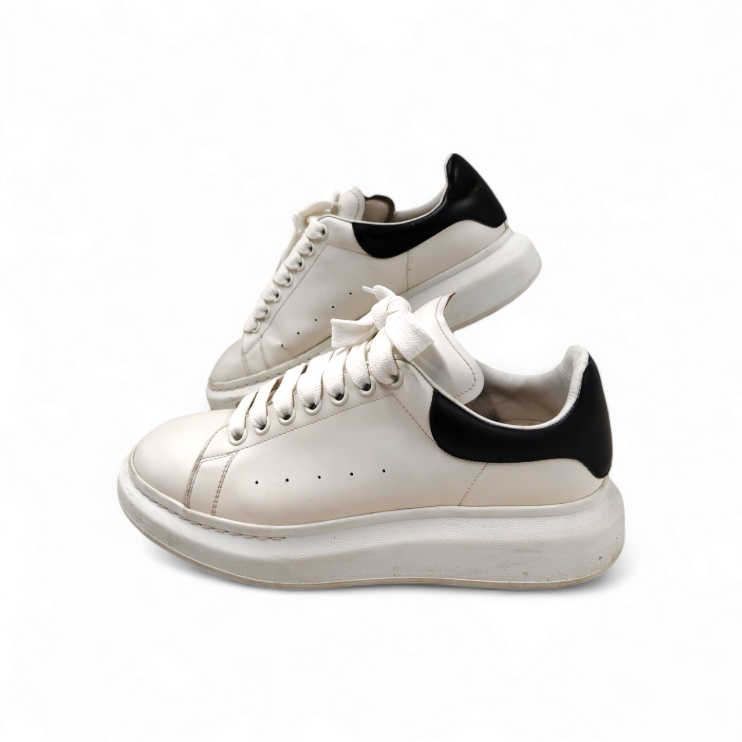 ALEXANDER McQUEEN Sneaker Size 42 1/2 Mens White/Black Rank BC