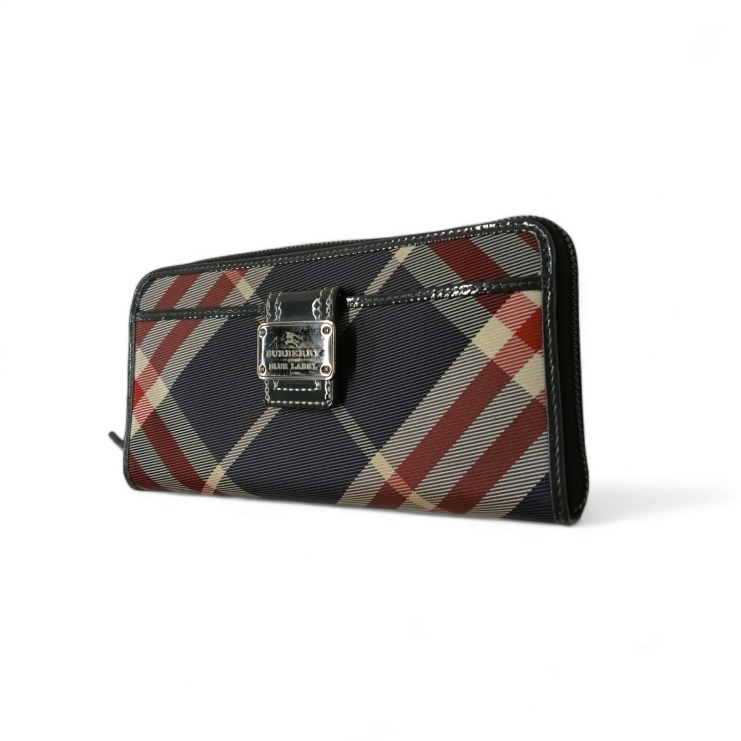 BURBERRY BLUE LABEL Long Wallet Multi Color *Stain* Rank AB