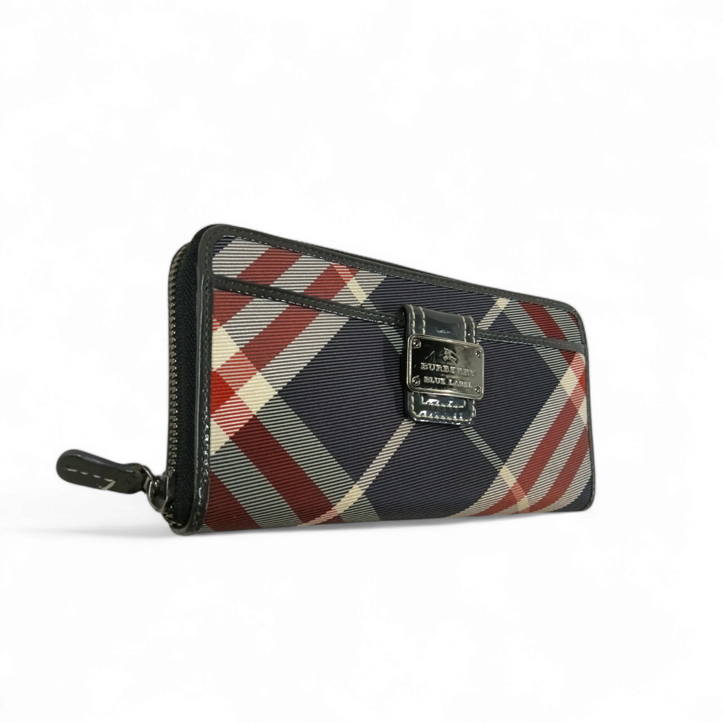 BURBERRY BLUE LABEL Long Wallet Multi Color *Stain* Rank AB