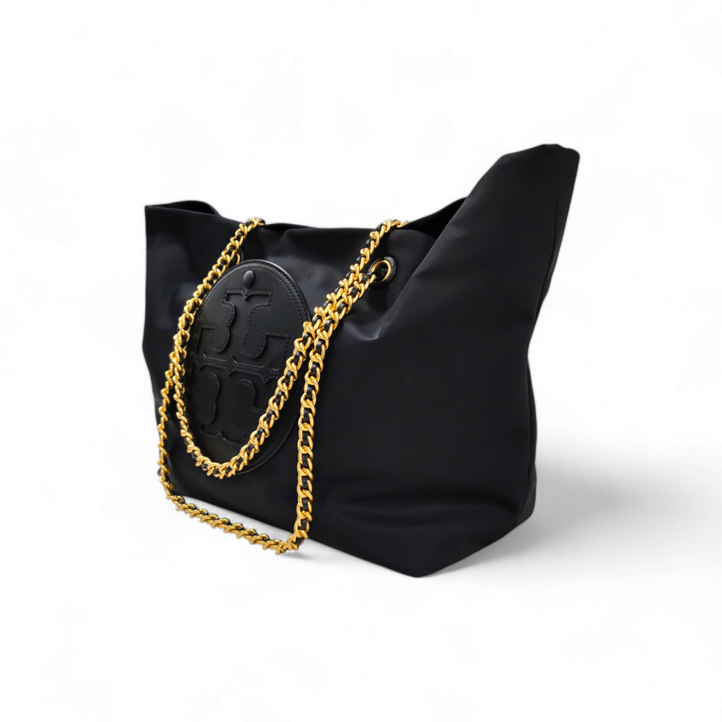 TORY BURCH Tote Bag 152313 Black ELLA CHAIN Black Rank A