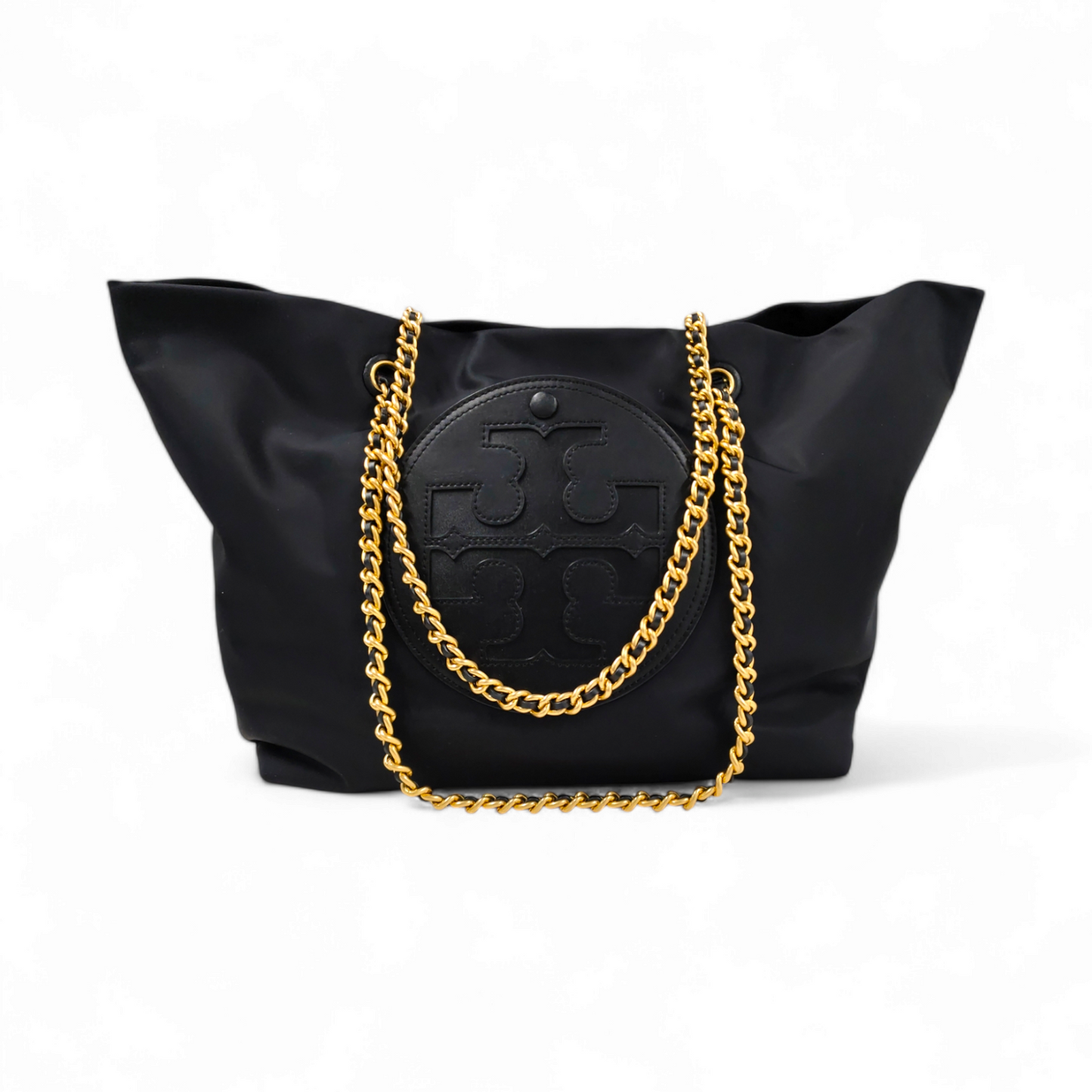 TORY BURCH Tote Bag 152313 Black ELLA CHAIN Black Rank A