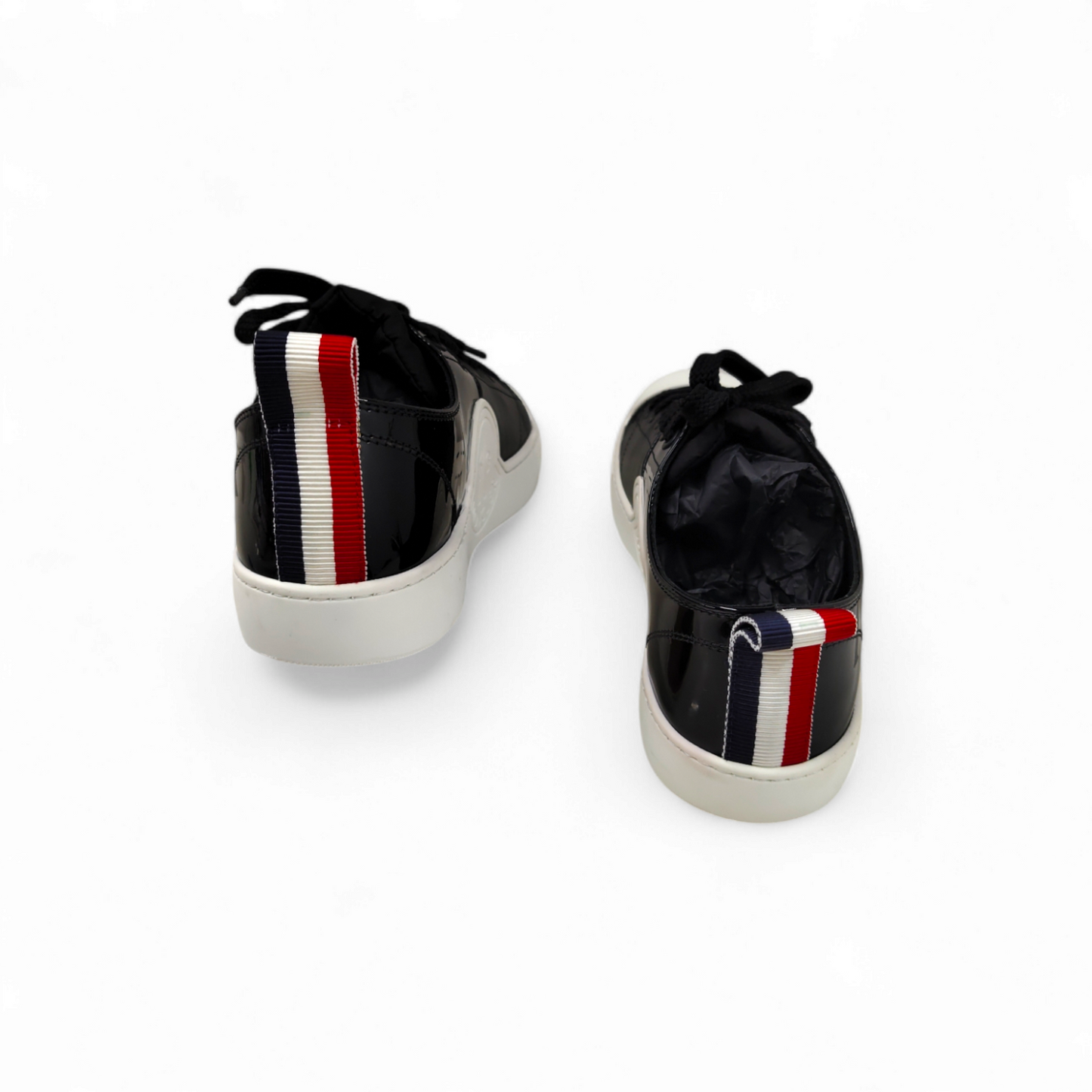 MONCLER Sneaker Size 24.5CM Lady's Black 38 Rank A