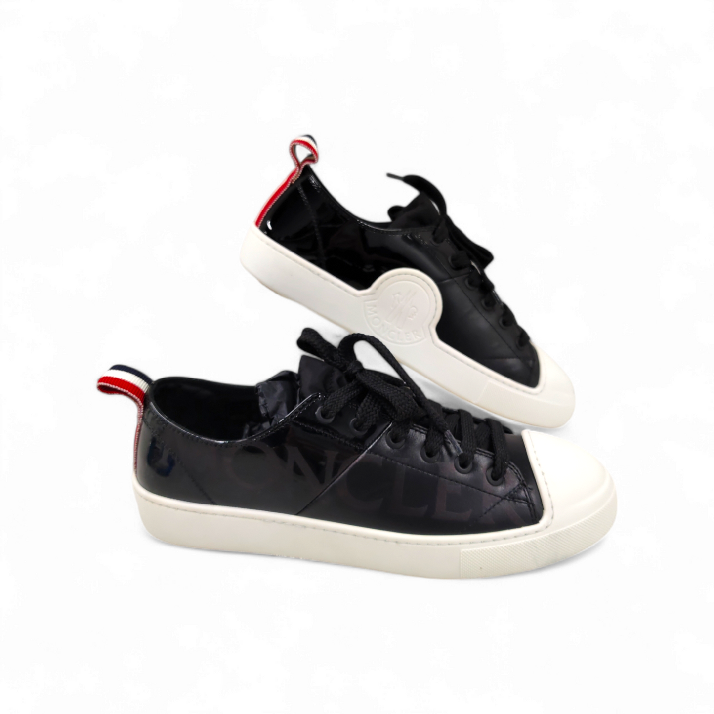 MONCLER Sneaker Size 24.5CM Lady's Black 38 Rank A