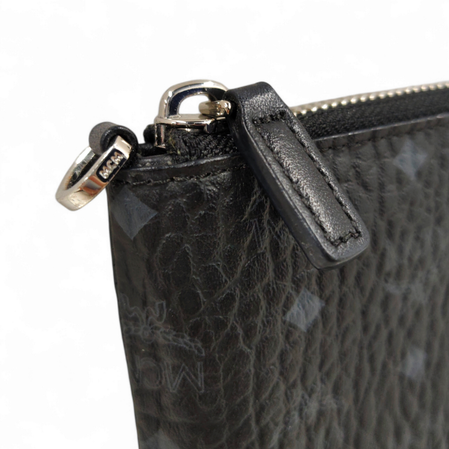 MCM Mini Shoulder Bag MYZ8AVI18BK001 Black Rank A
