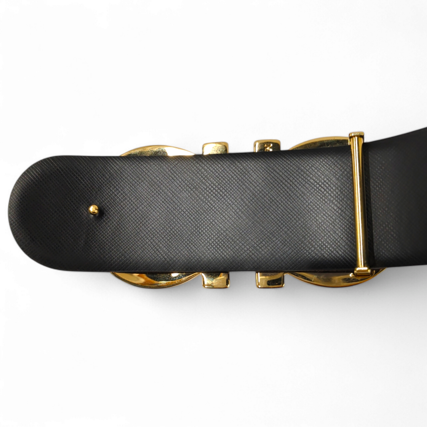 Salvatore Ferragamo Belt Sky Blue/Gold SP-23 76-01 Rank A