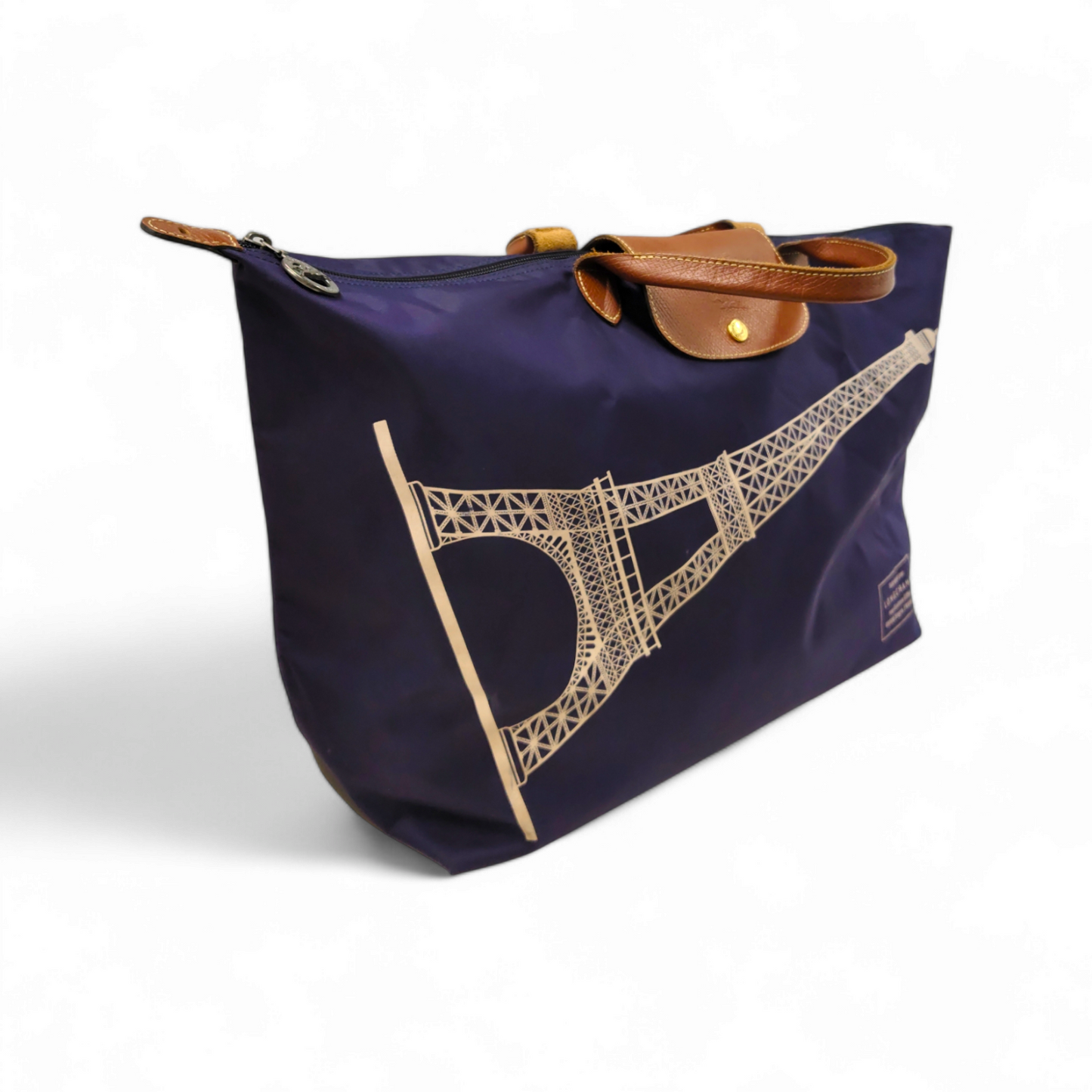 LONGCHAMP Handbag 1624346645 Indigo *Stain* Rank B
