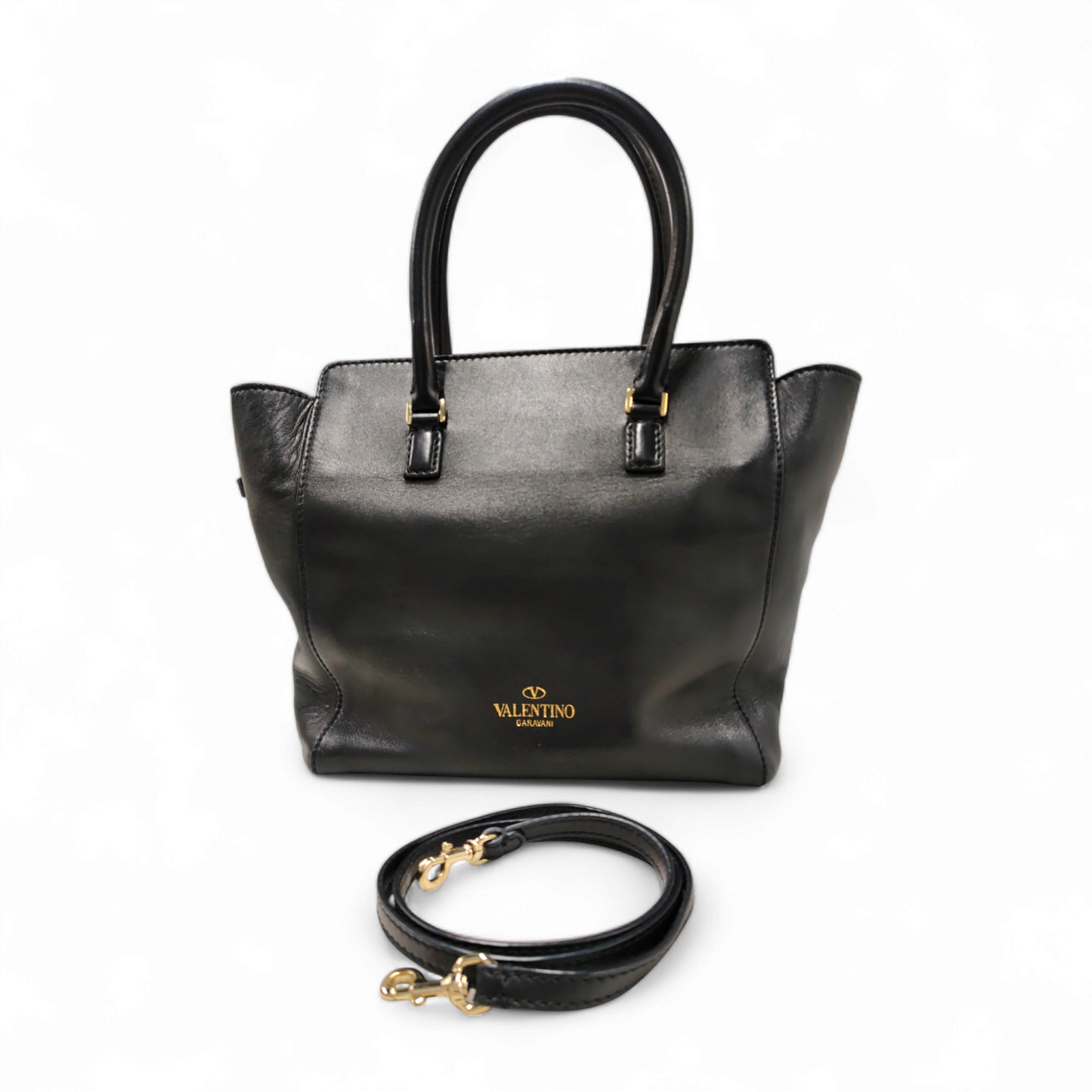VALENTINO GARAVANI 2WAY Bag Black *Damage* Rank C