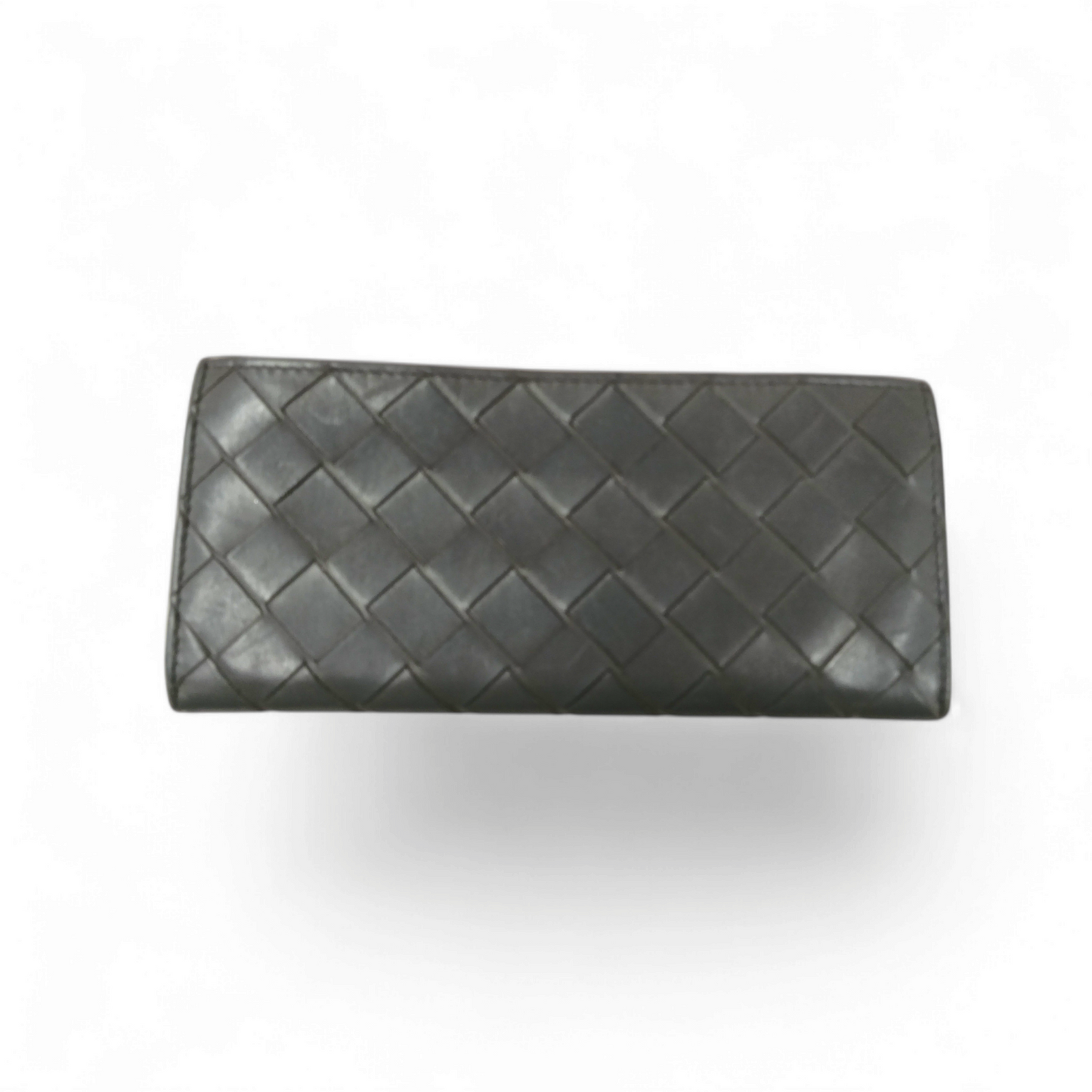 BOTTEGA VENTA Long Wallet S0250877V Gray *Damage* Rank C